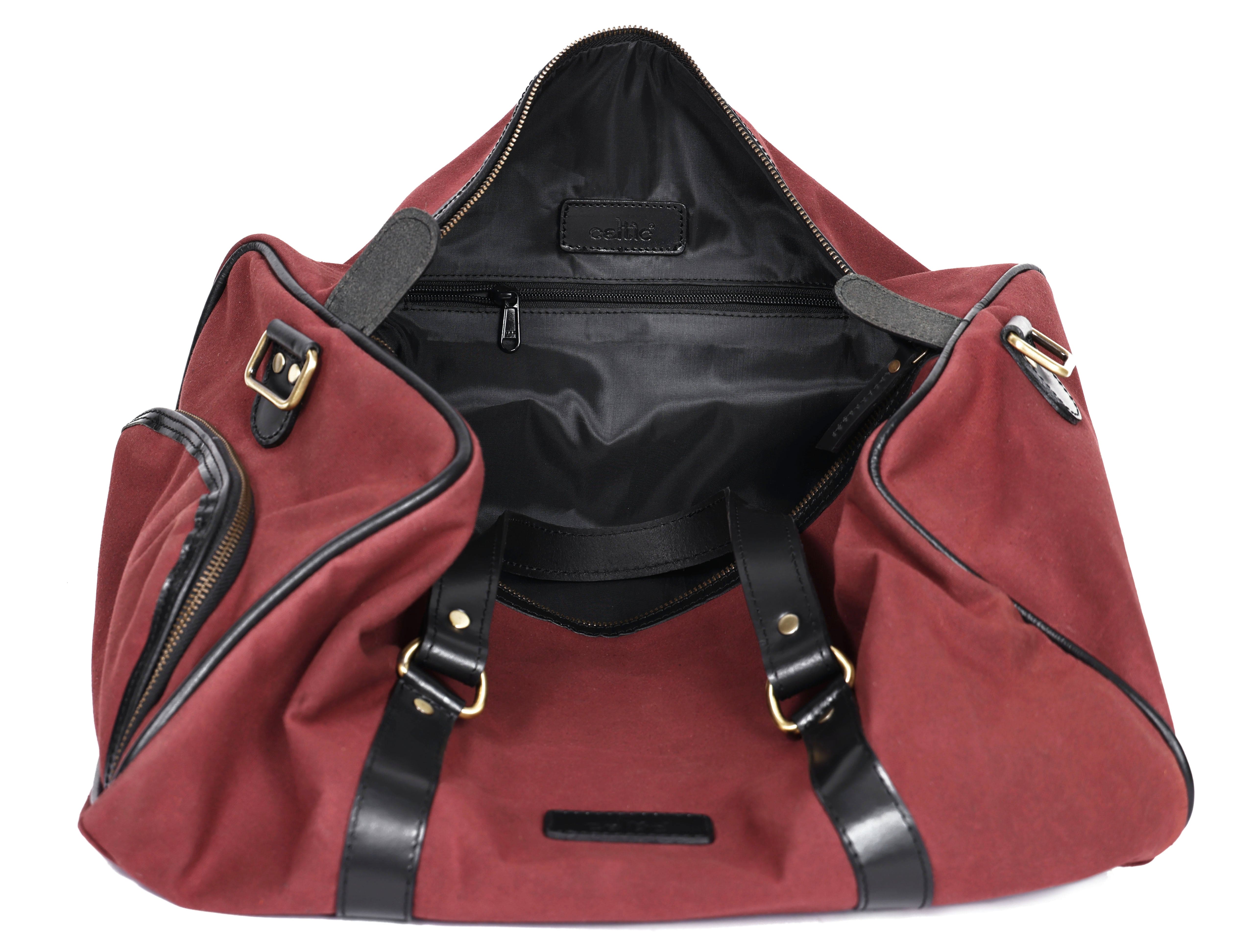 Premium Canvas Travel Duffel Bag with Shoe Compartment  Weekender & Gym Bag - Image 23