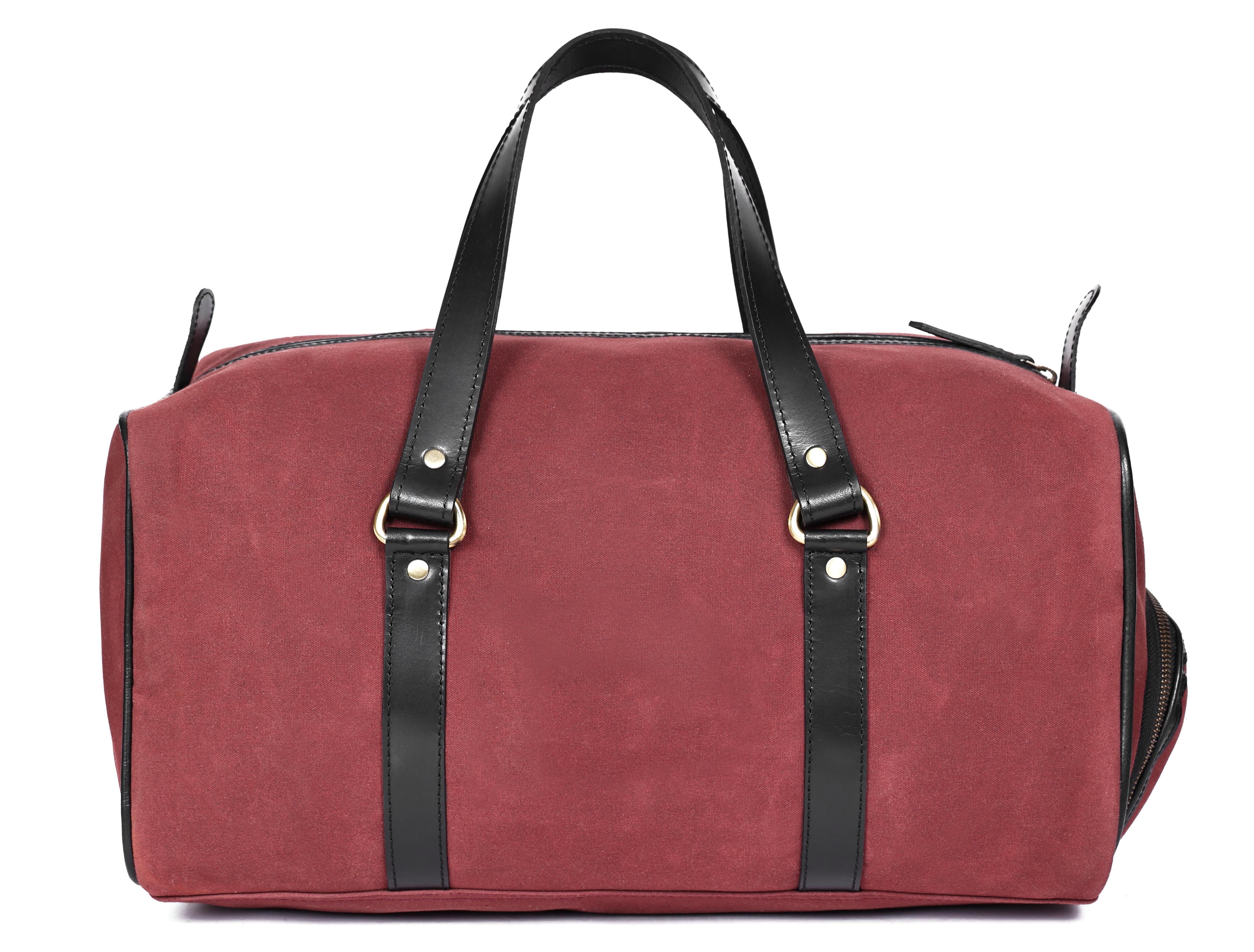 Premium Canvas Travel Duffel Bag with Shoe Compartment  Weekender & Gym Bag - Image 26