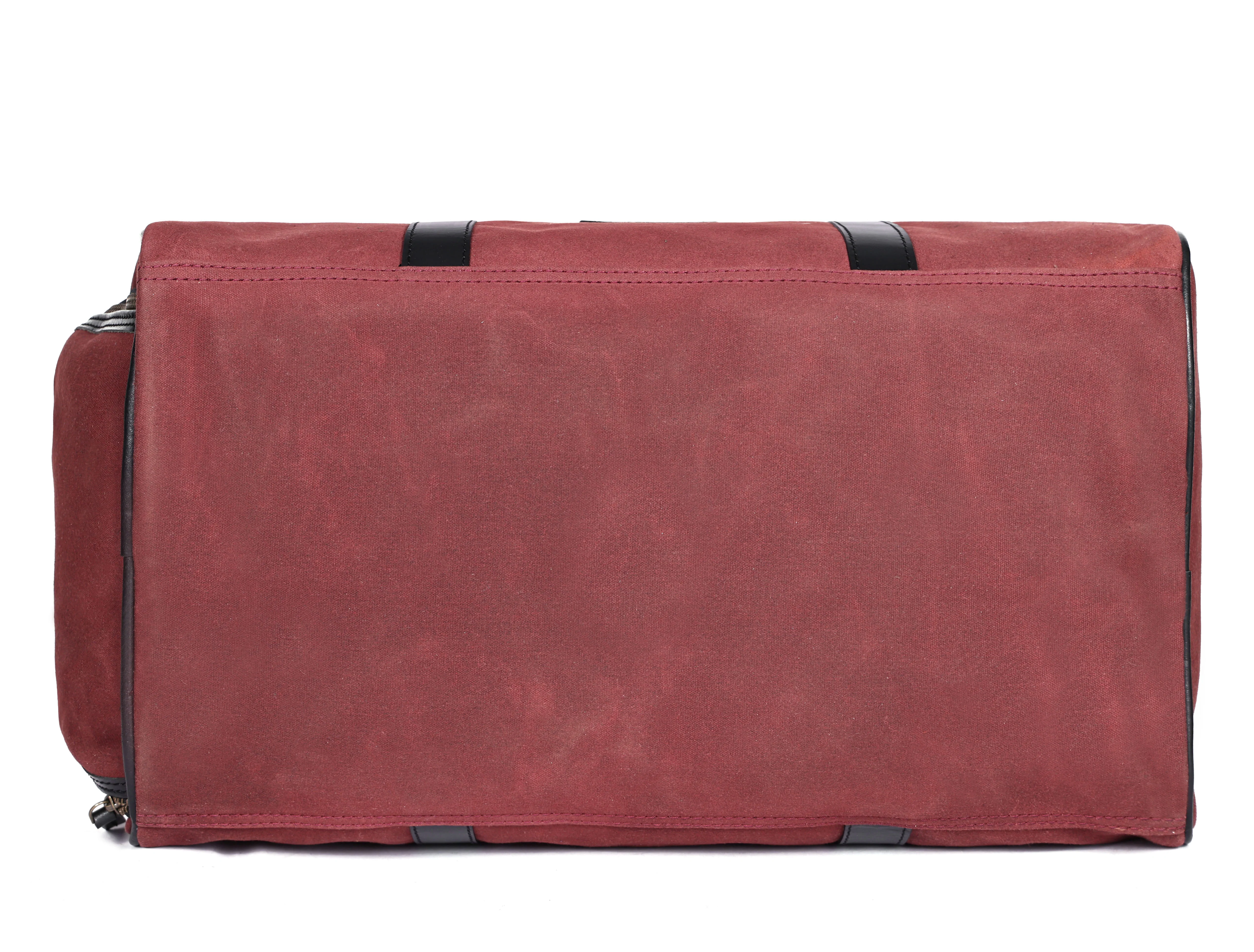 Premium Canvas Travel Duffel Bag with Shoe Compartment  Weekender & Gym Bag - Image 28
