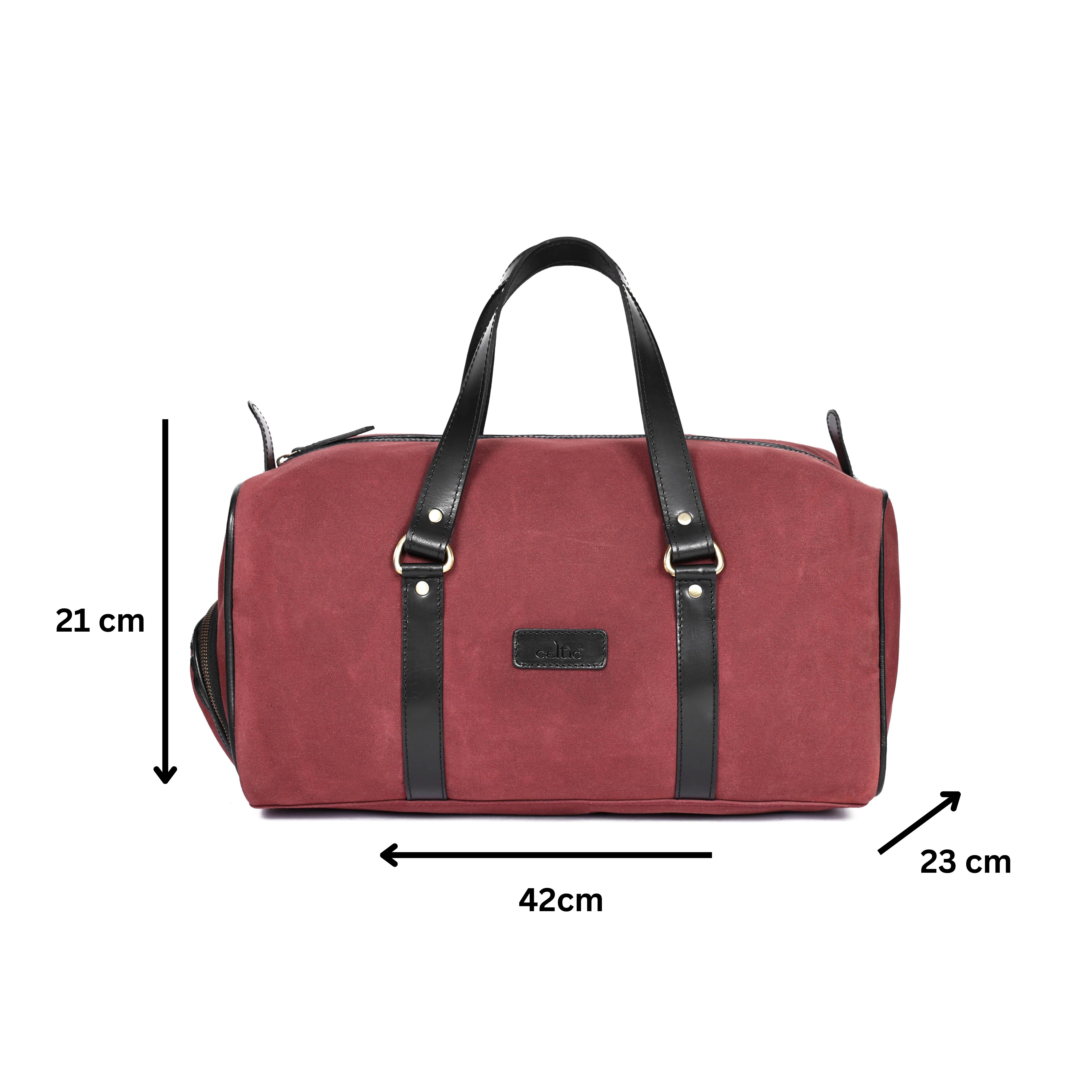 Premium Canvas Travel Duffel Bag with Shoe Compartment  Weekender & Gym Bag - Image 29