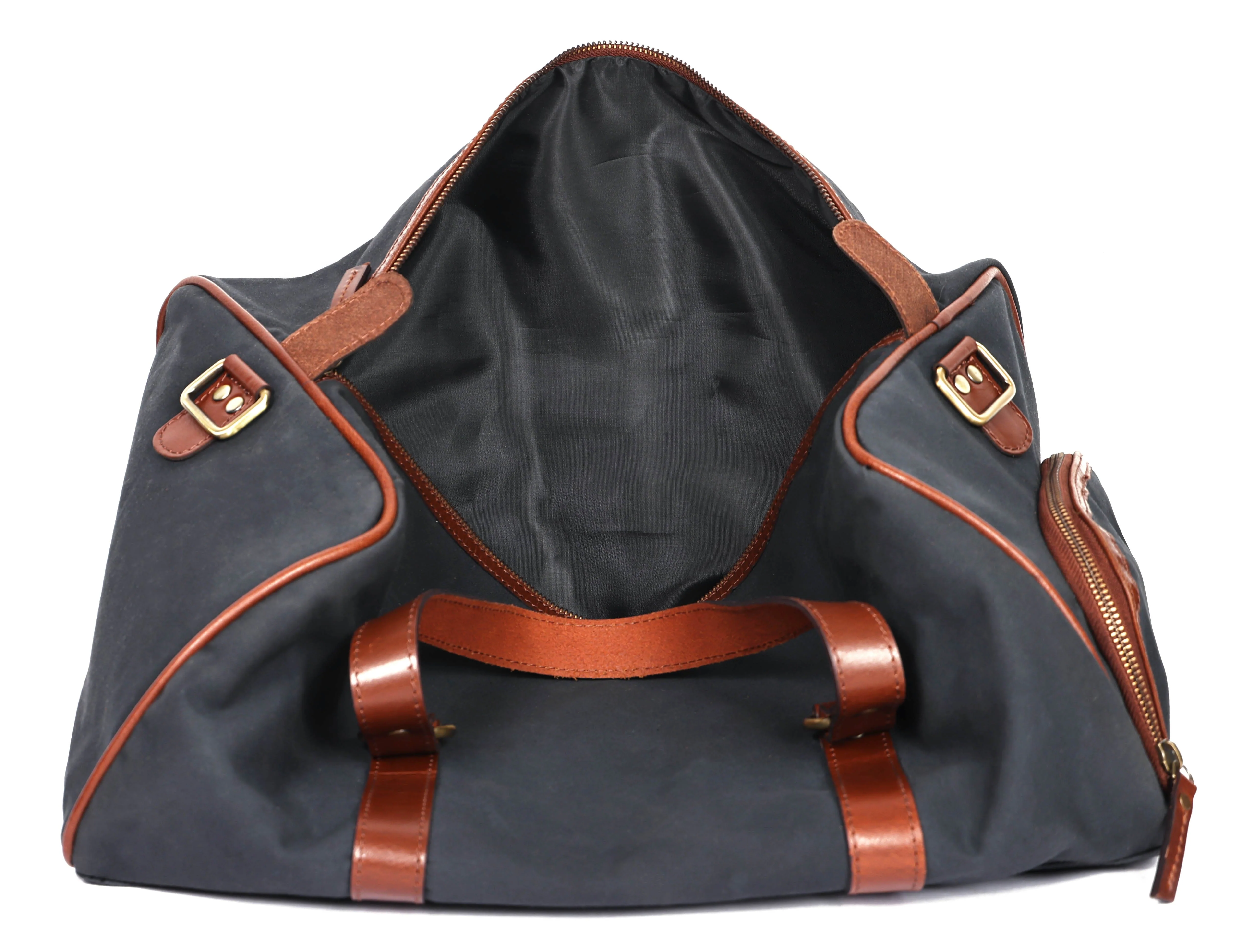 Premium Canvas Travel Duffel Bag with Shoe Compartment  Weekender & Gym Bag - Image 7