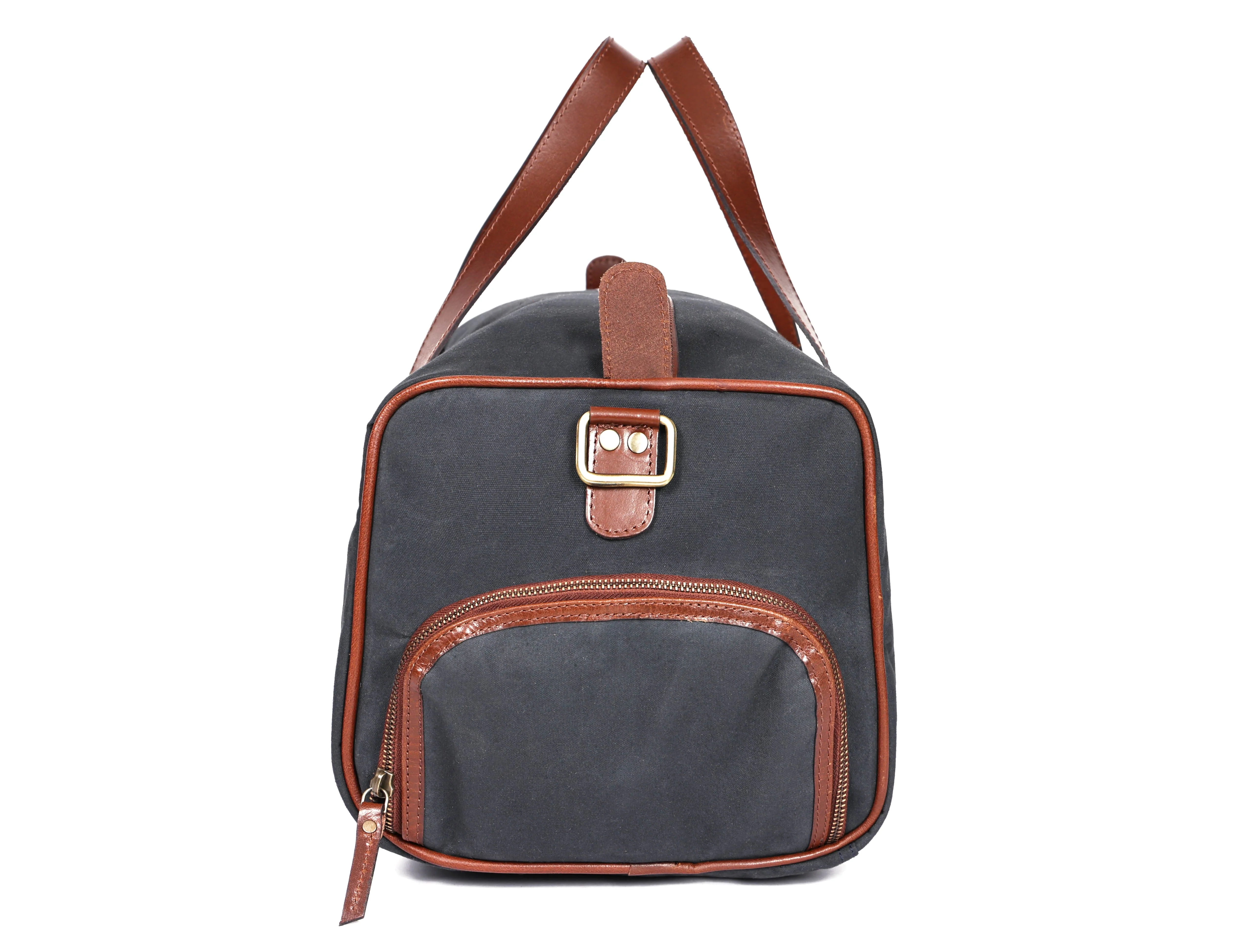 Premium Canvas Travel Duffel Bag with Shoe Compartment  Weekender & Gym Bag - Image 8