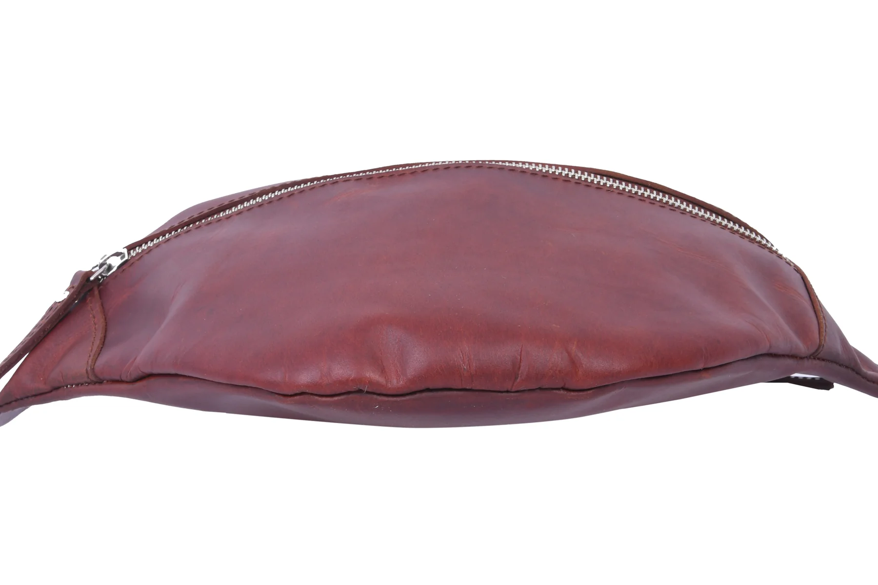 Full-Grain Leather waist bag with Adjustable Strap & Secure Zipper Closure - Image 12