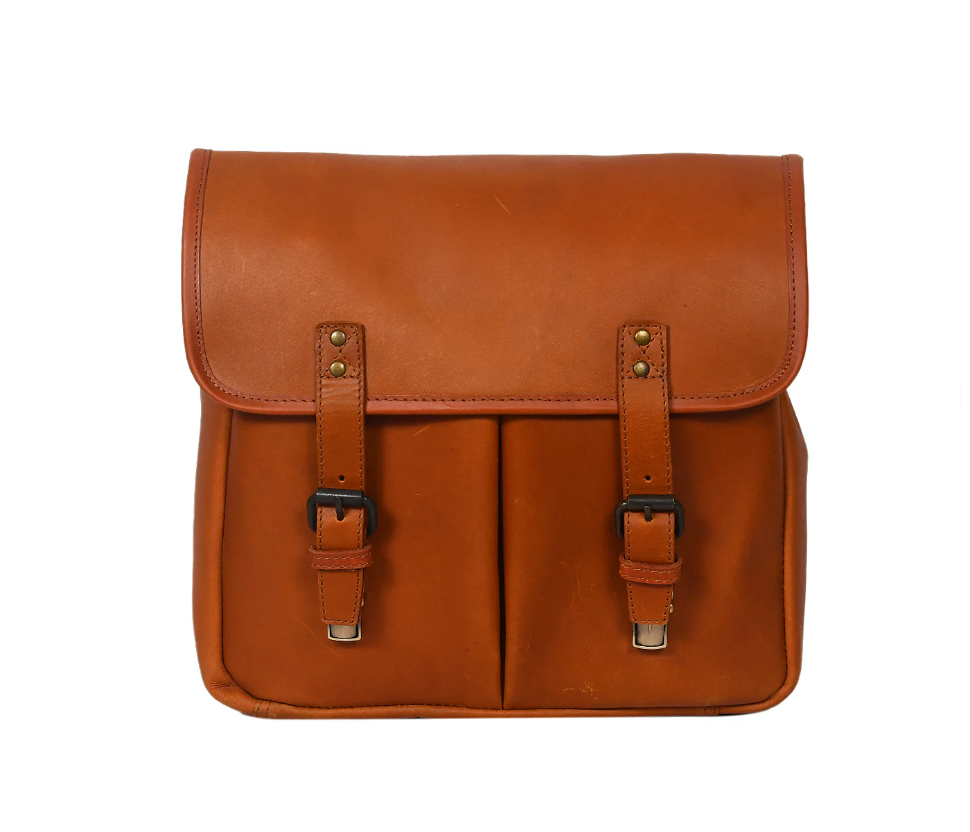 Premium Leather Camera Messenger Bag with Removable Compartments & Adjustable Strap - Image 3