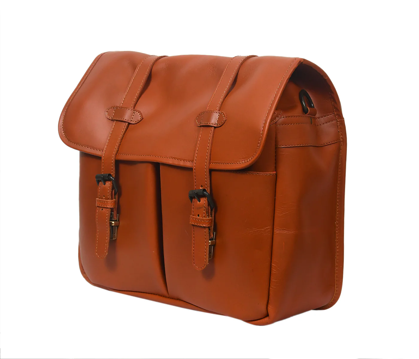 Premium Leather DSLR Camera Bag with Adjustable Strap & Padded Compartments - Image 4