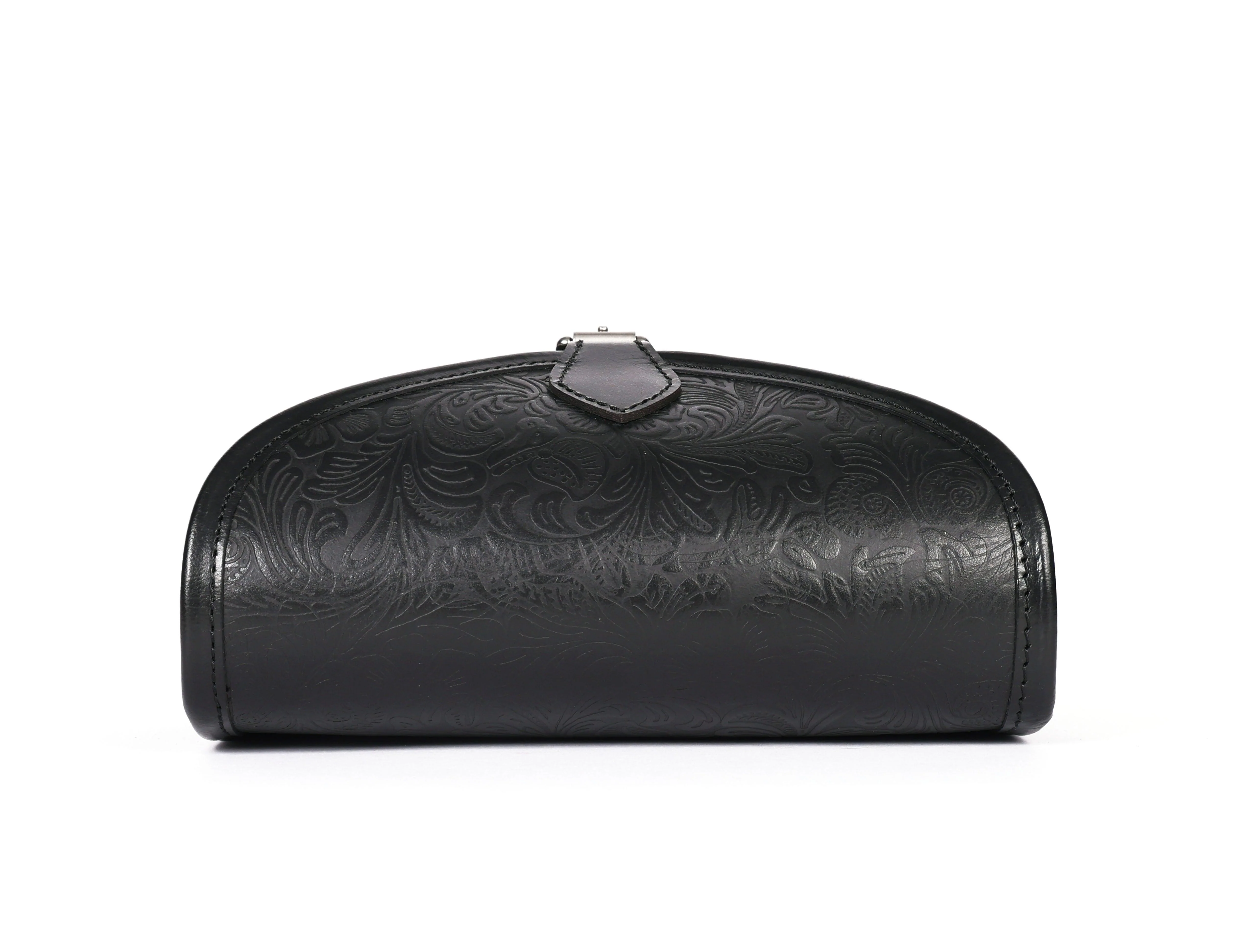 Premium Genuine Embossed Leather Sling Bag with Buckle Flap & Front Pocket - Image 9