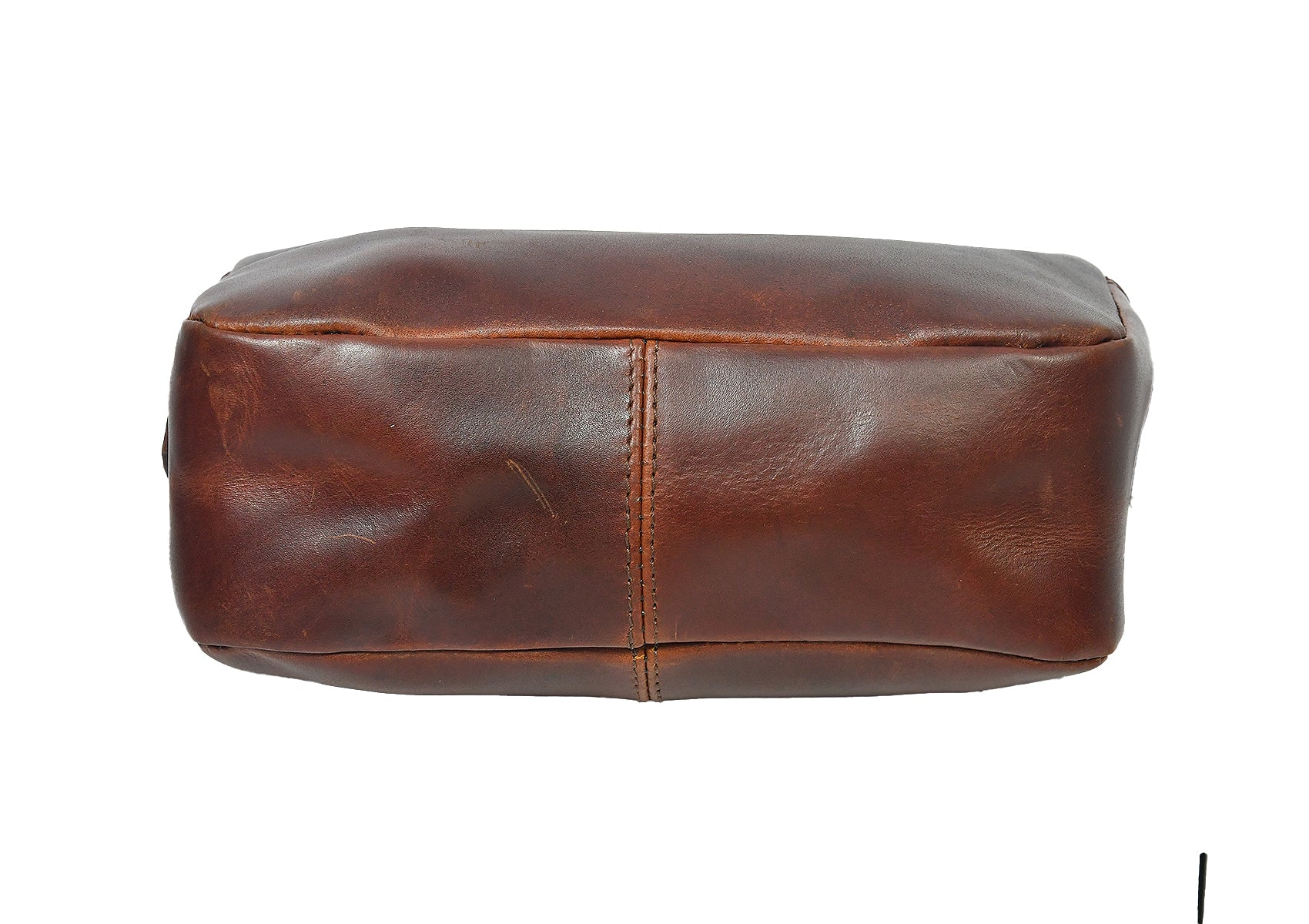 Premium genuine Leather Unisex Crossbody Bag with Dual Zipper Compartments - Image 6