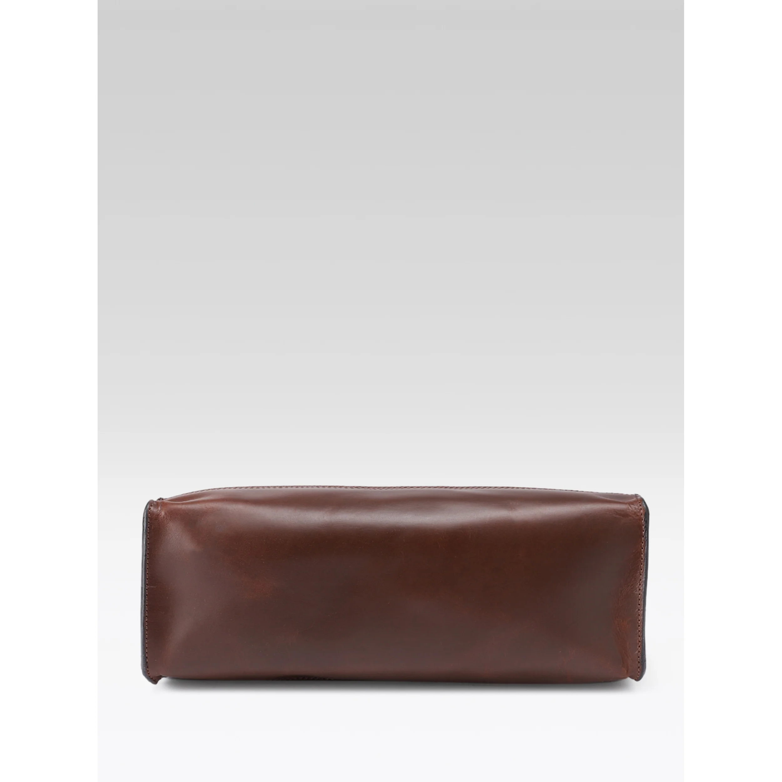 Premium Genuine Leather Structured Shopper Tote with Dual Compartments & Snap Closure - Image 16