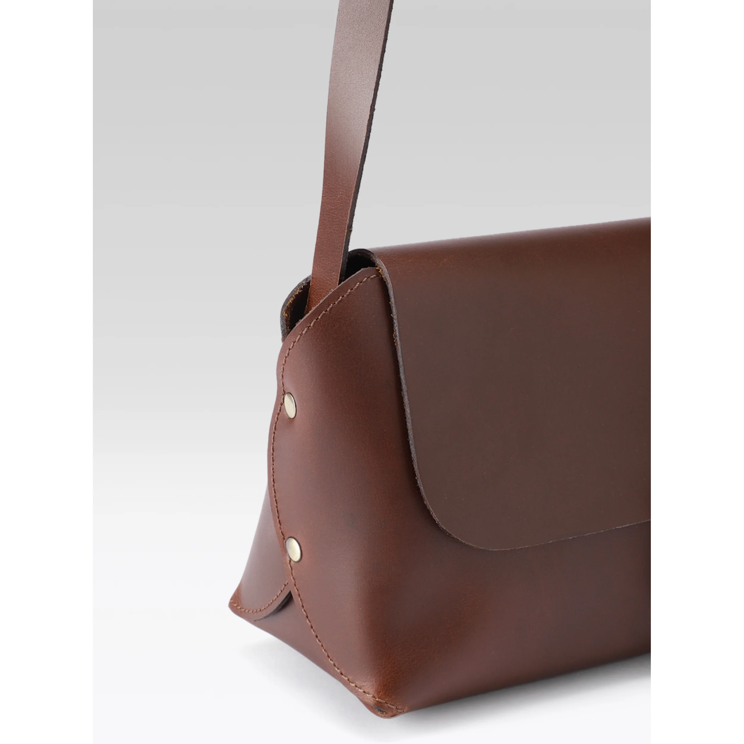 Premium Genuine Leather Structured Shopper Tote with Dual Compartments & Snap Closure - Image 18
