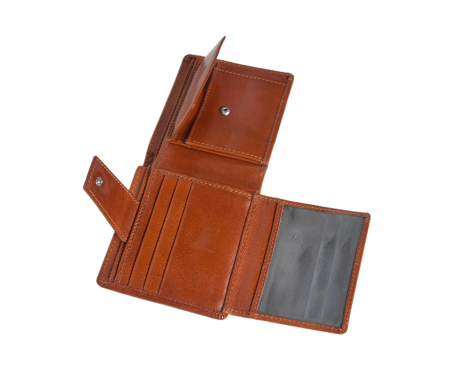 Premium Handmade Genuine Leather Wallet for Men | Multi-Slot Design with Coin Pocket - Image 4