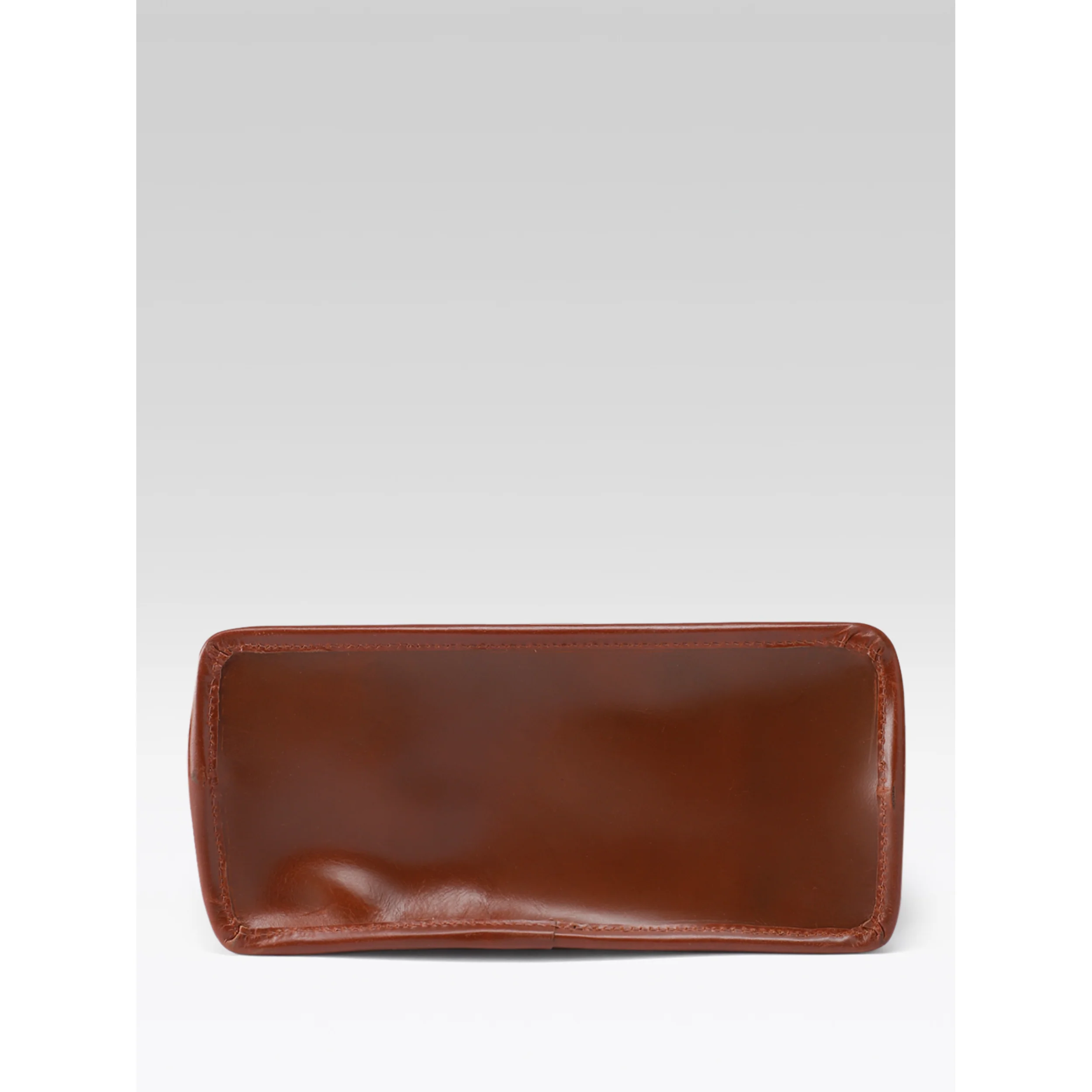 Premium Genuine Leather Tote Bag with Riveted Handles and Spacious Interior Pocket - Image 15