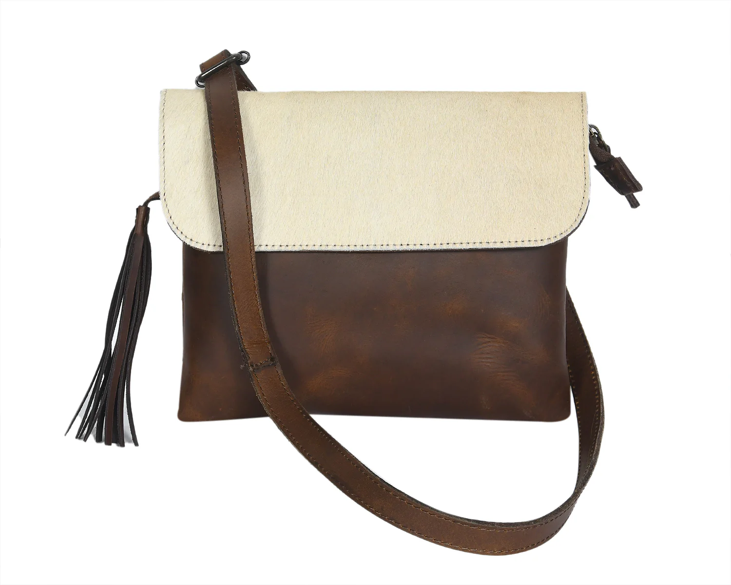 Celtic White And Tabaco Color Sling Bag - Image 3
