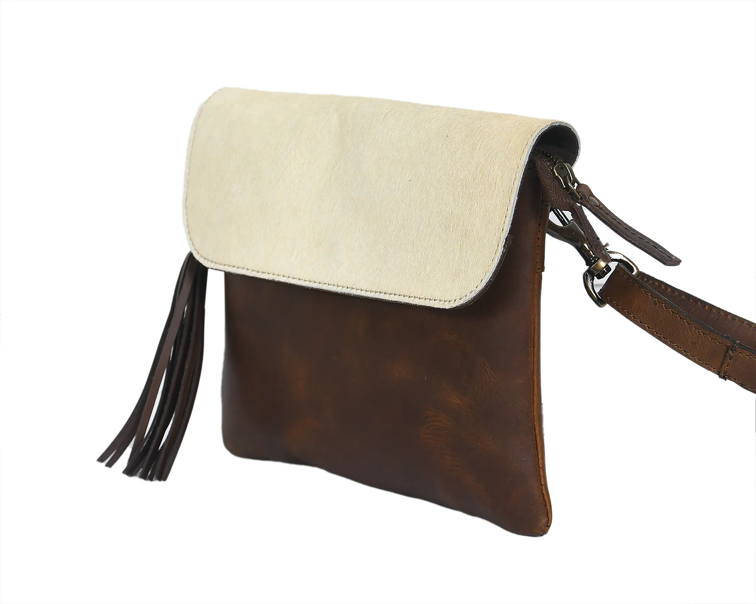 Celtic White And Tabaco Color Sling Bag - Image 5