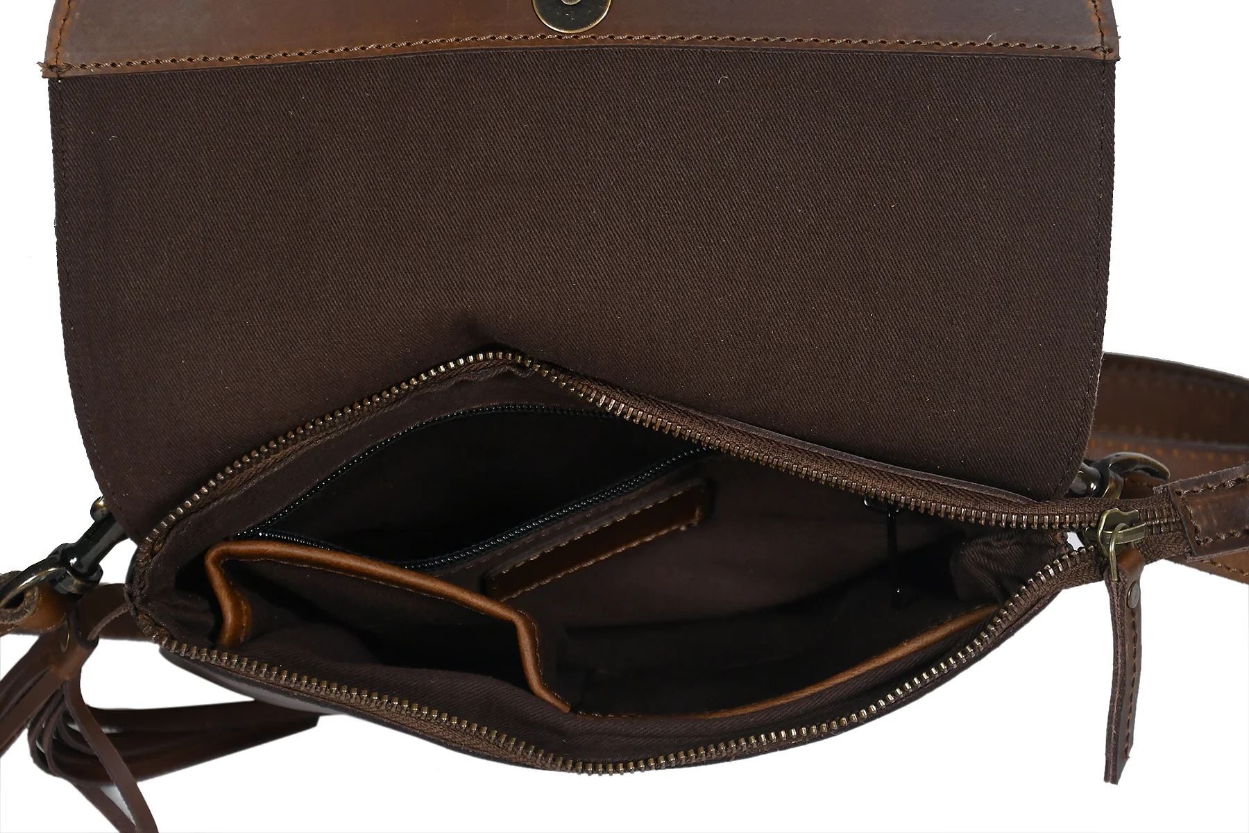 Celtic White And Tabaco Color Sling Bag - Image 8