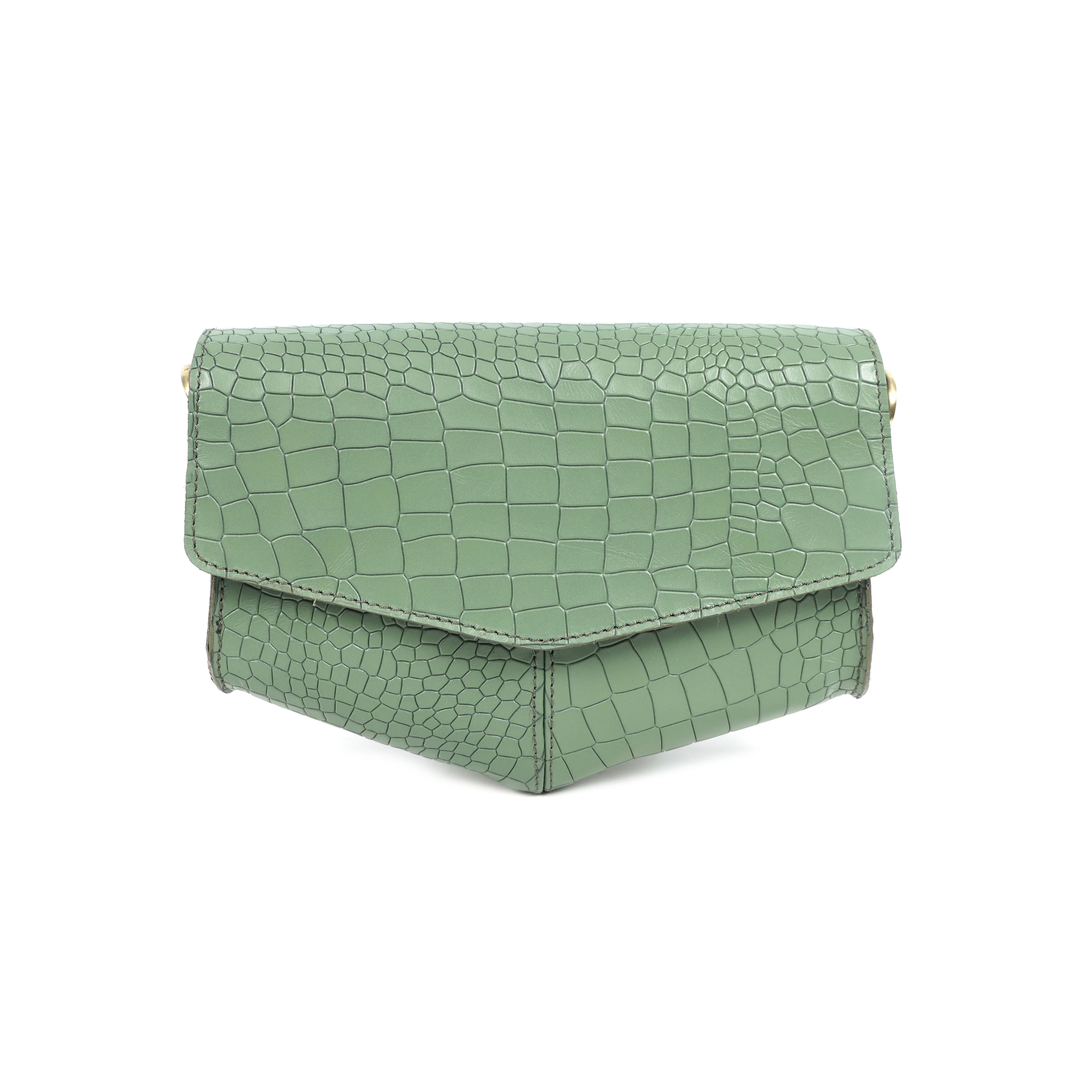 Premium Textured Leather Flap Sling Bag with Adjustable Strap & Inner Zip Pocket - Image 13