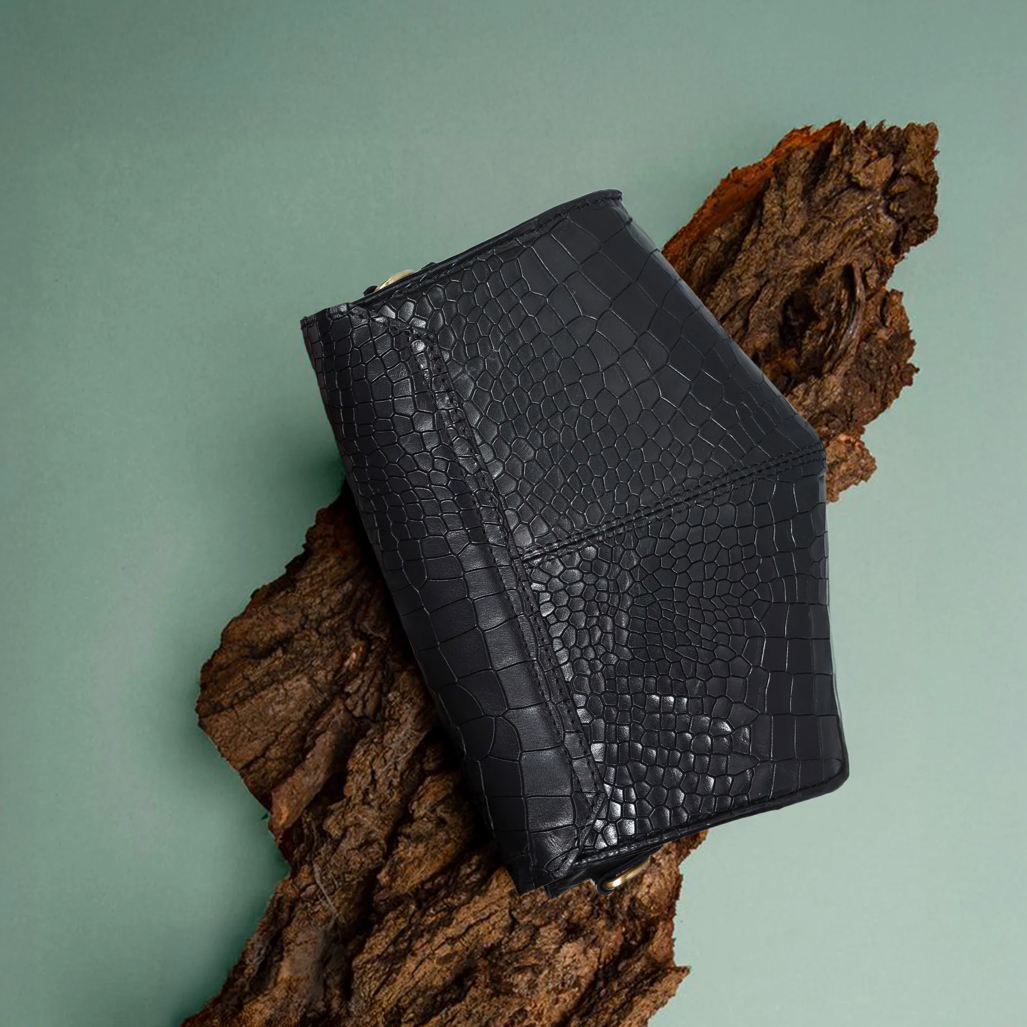 Premium Textured Leather Flap Sling Bag with Adjustable Strap & Inner Zip Pocket - Image 2