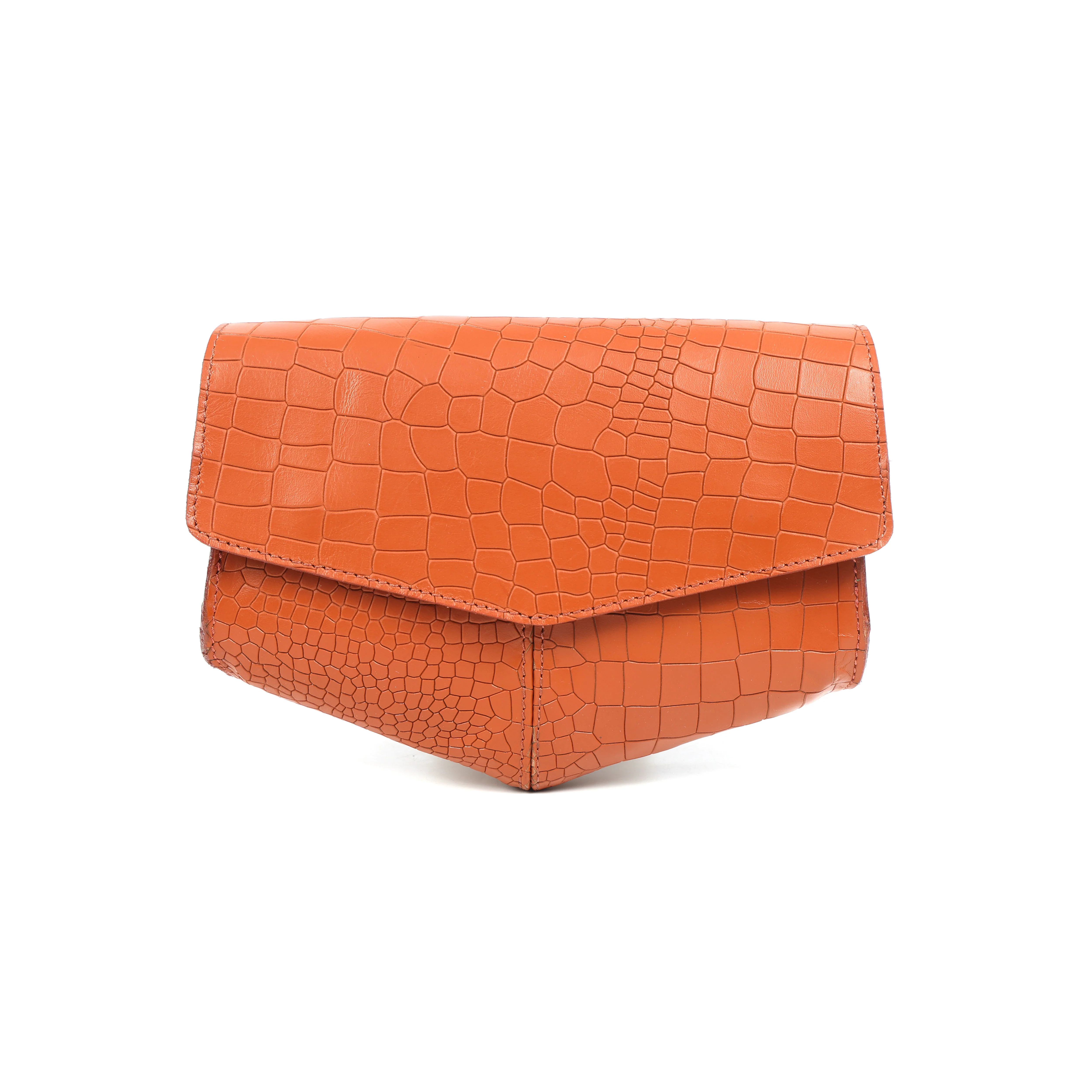Premium Textured Leather Flap Sling Bag with Adjustable Strap & Inner Zip Pocket - Image 23