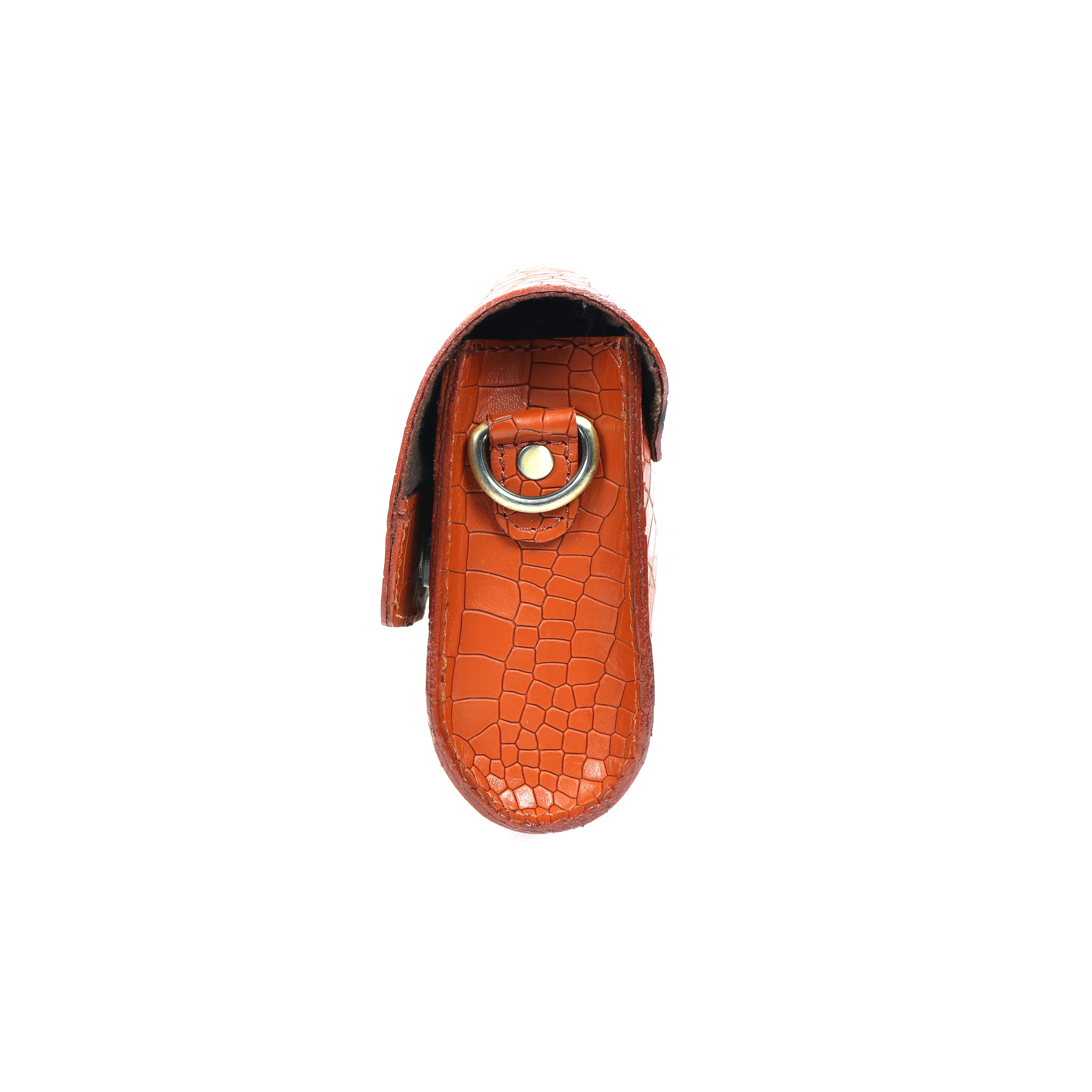 Premium Textured Leather Flap Sling Bag with Adjustable Strap & Inner Zip Pocket - Image 25