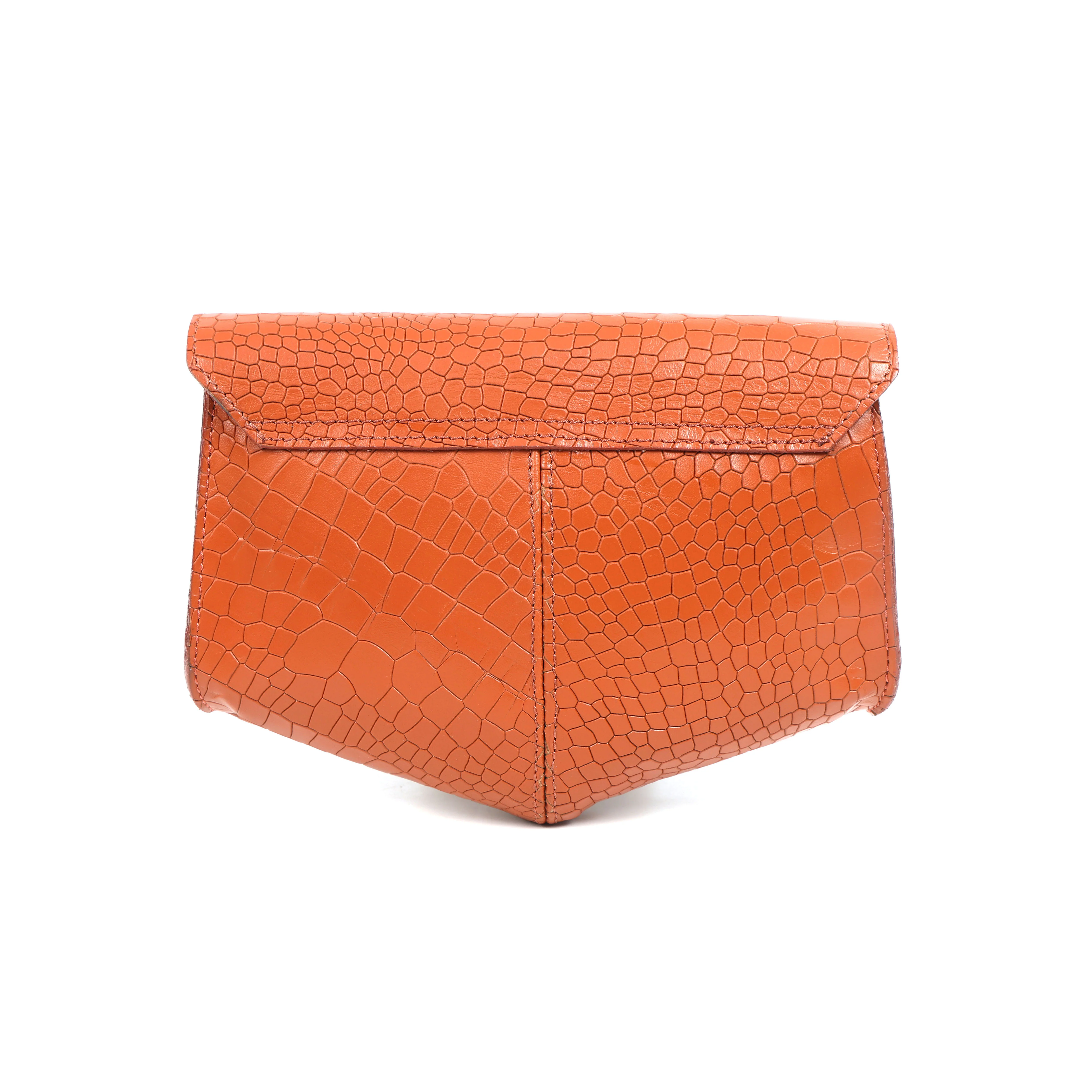 Premium Textured Leather Flap Sling Bag with Adjustable Strap & Inner Zip Pocket - Image 26