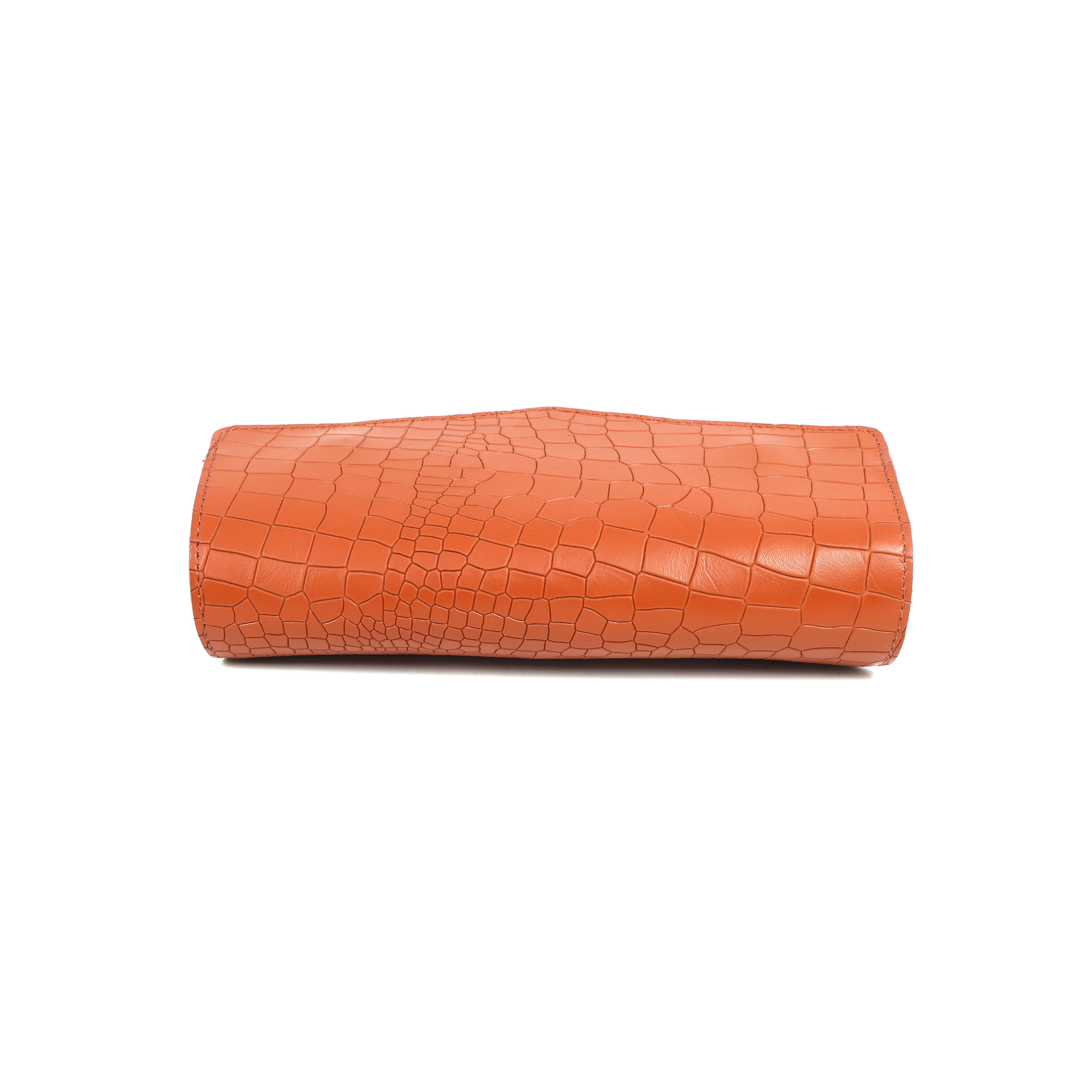 Premium Textured Leather Flap Sling Bag with Adjustable Strap & Inner Zip Pocket - Image 27