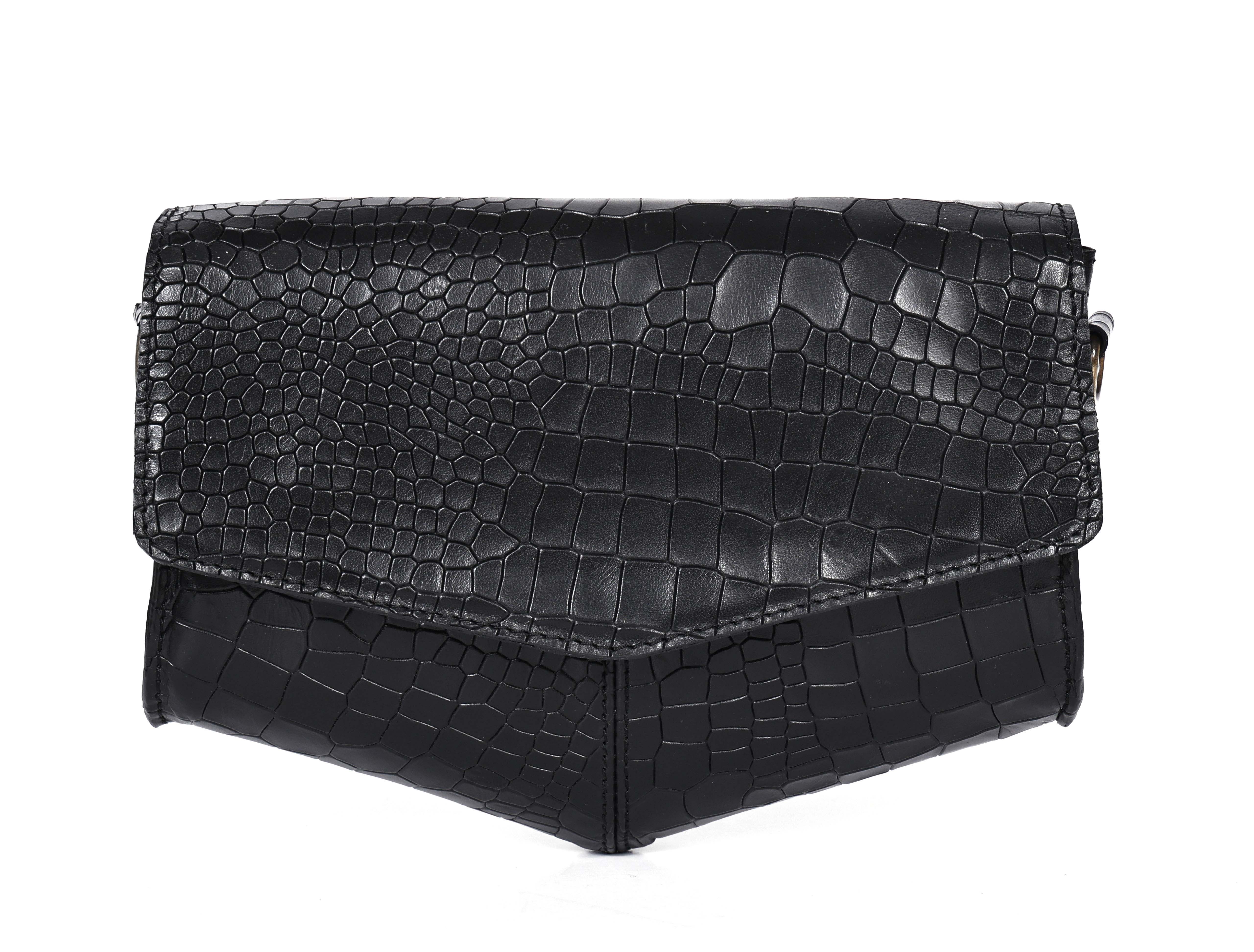 Premium Textured Leather Flap Sling Bag with Adjustable Strap & Inner Zip Pocket - Image 7