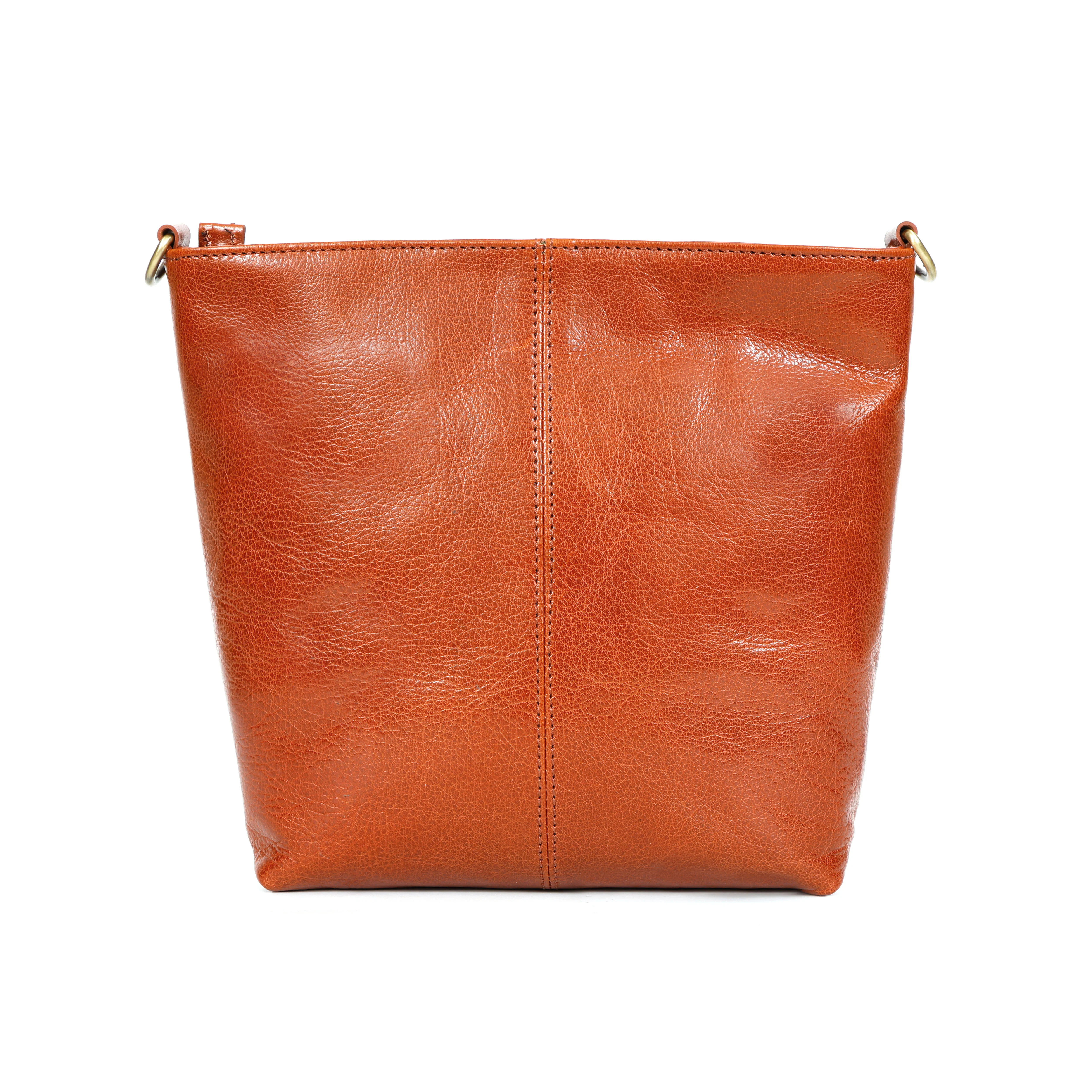 Premium Genuine Leather Crossbody Sling Bag | Multi-Pocket | Adjustable Strap - Image 3