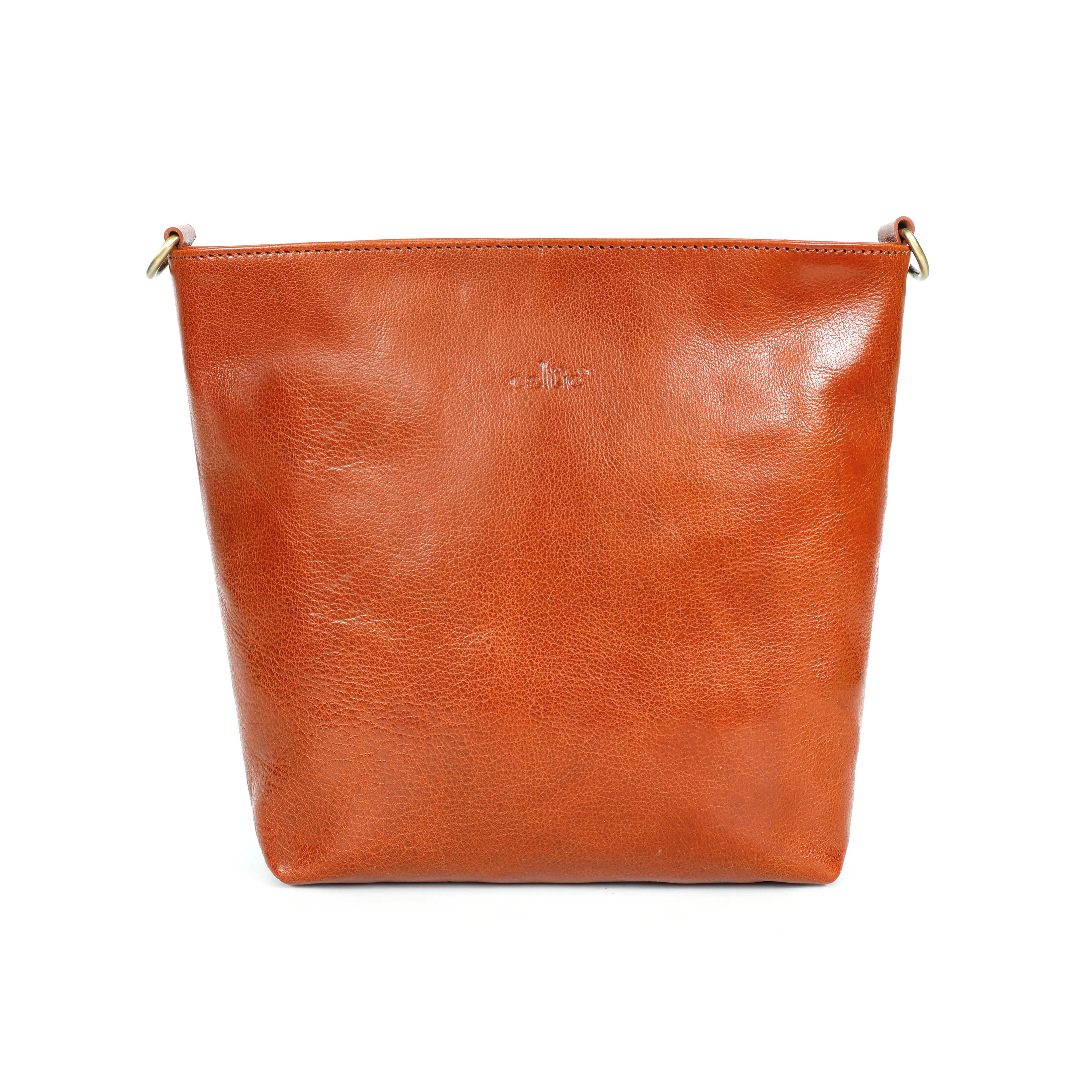 Premium Genuine Leather Crossbody Sling Bag | Multi-Pocket | Adjustable Strap - Image 4