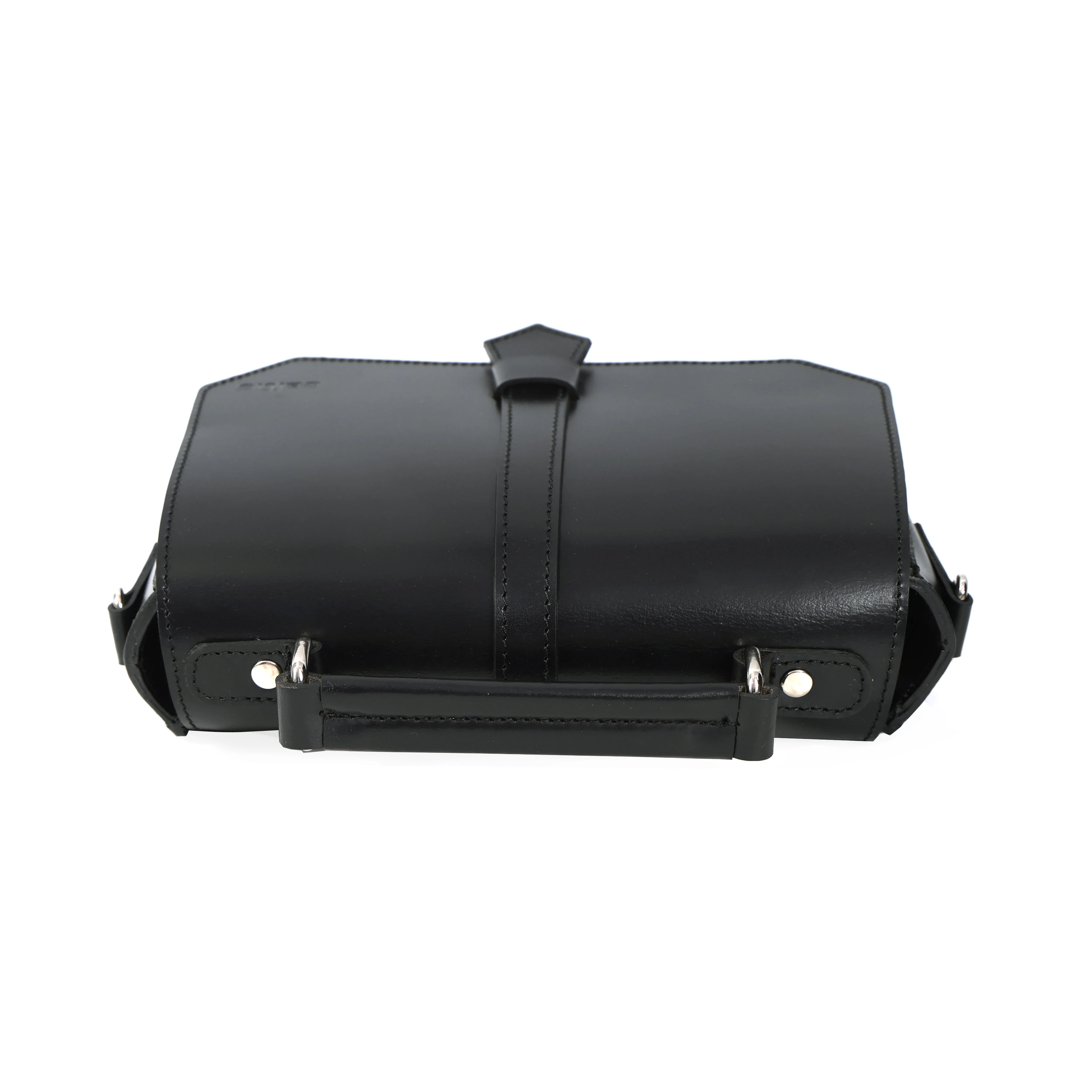 Premium Leather Mini Satchel Sling Crossbody Bag - Image 13