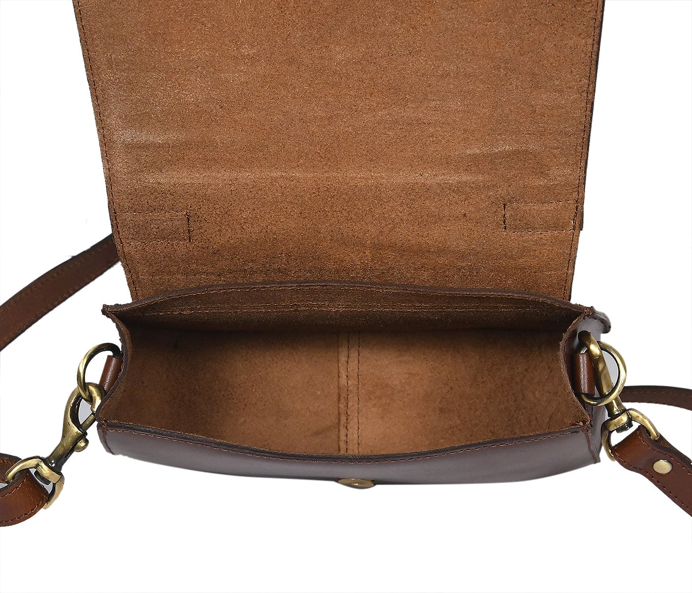 Premium Leather Mini Satchel Sling Crossbody Bag - Image 14