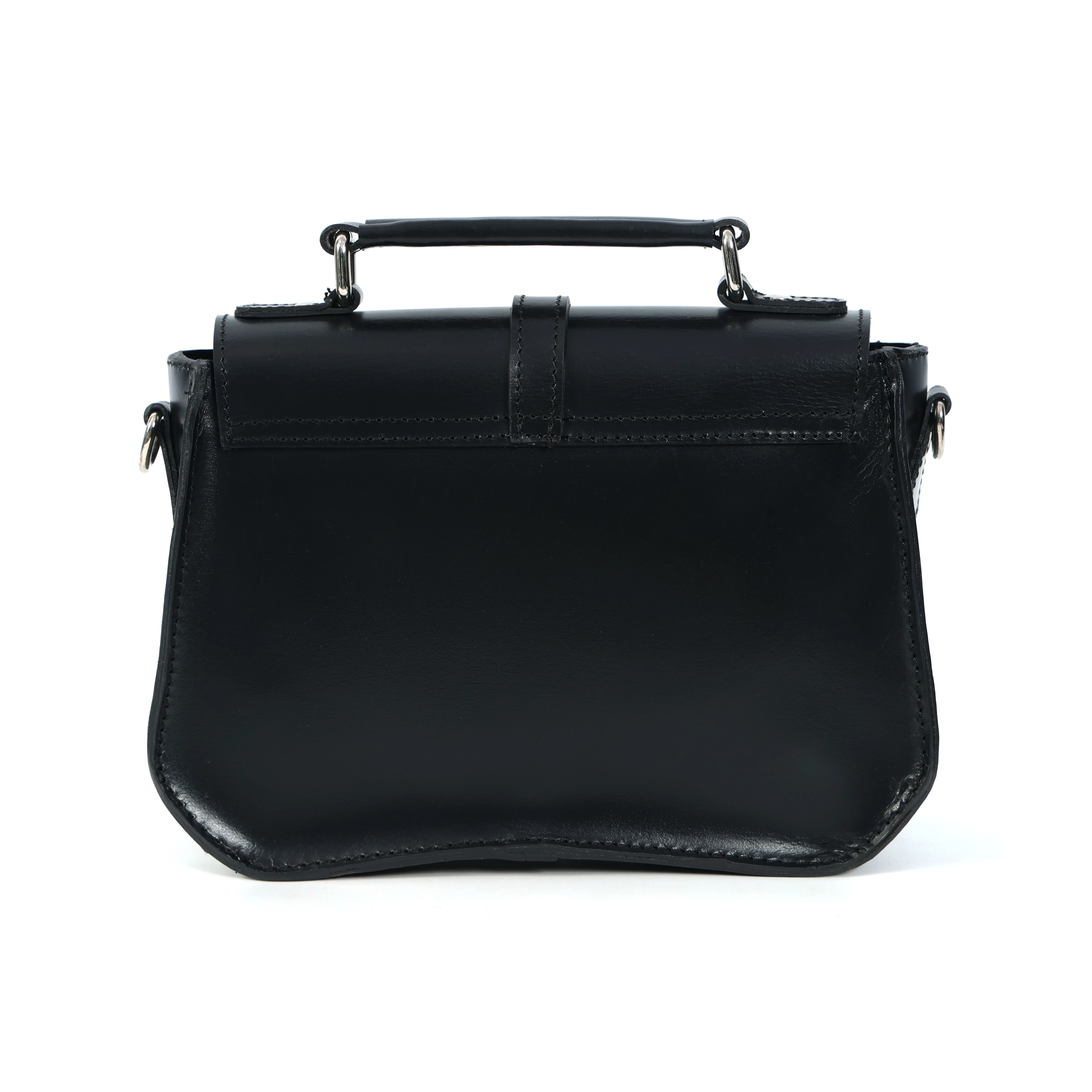 Premium Leather Mini Satchel Sling Crossbody Bag - Image 15