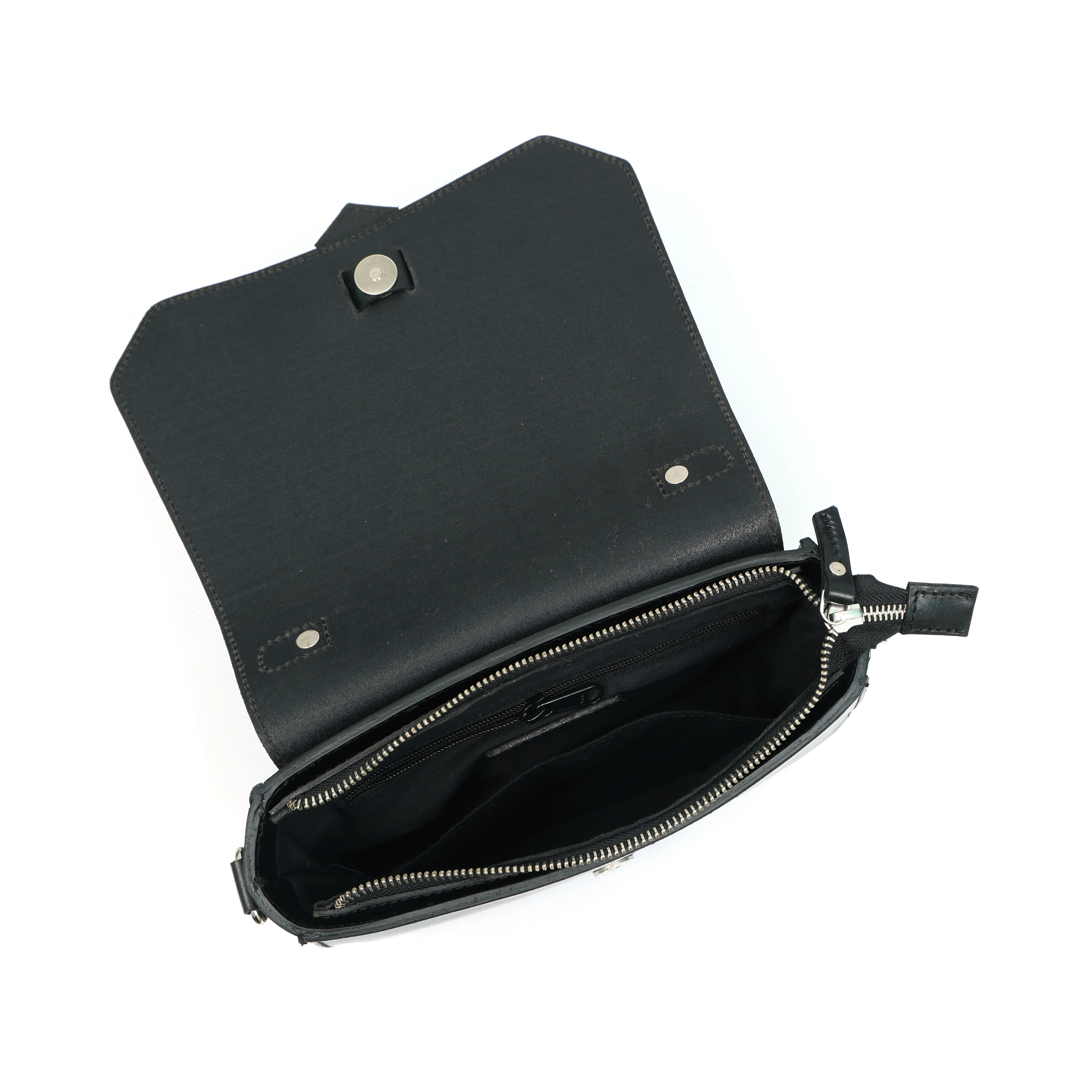 Premium Leather Mini Satchel Sling Crossbody Bag - Image 16