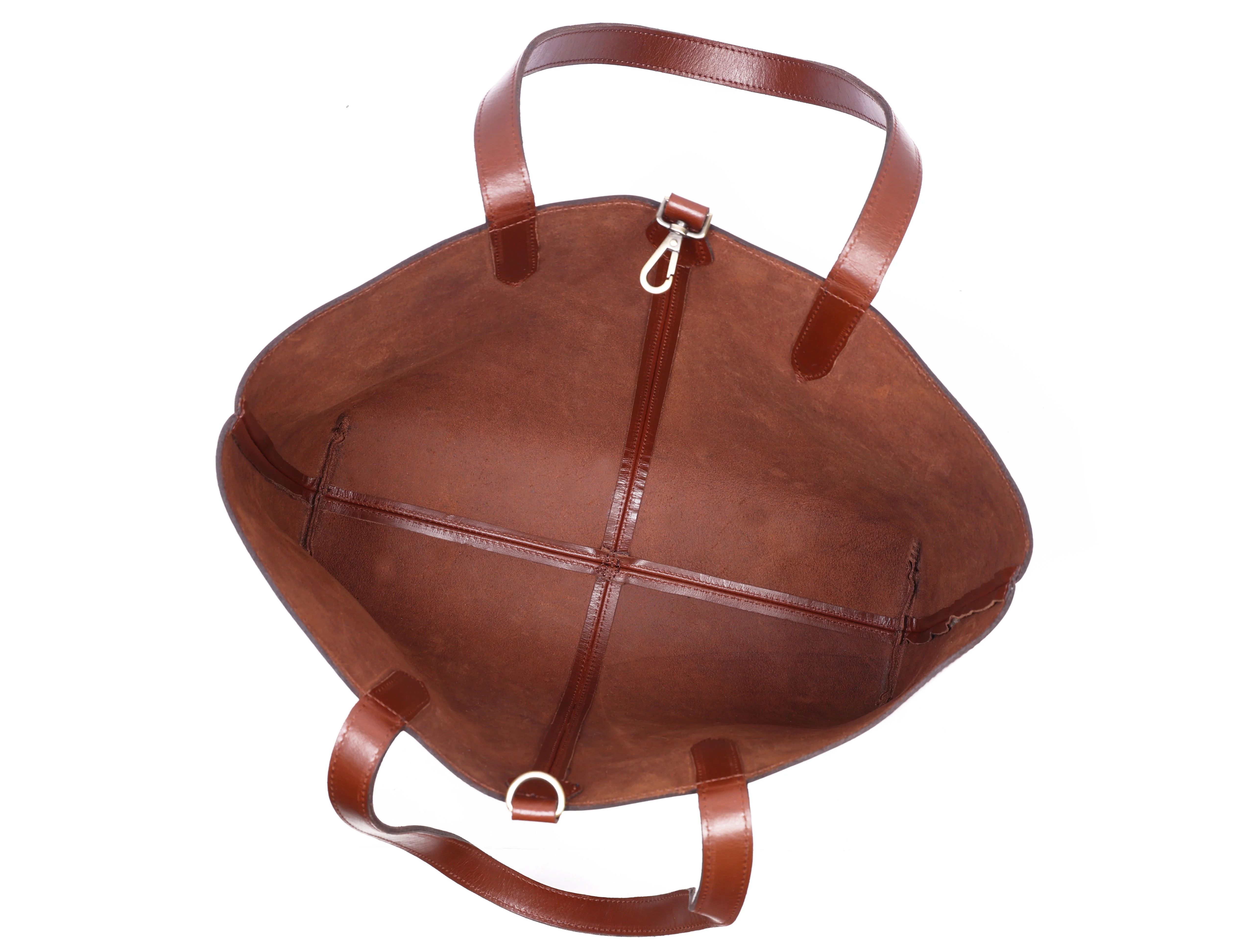 Premium Genuine Leather Tote Bag for Women | Spacious Shoulder Handbag - Image 6