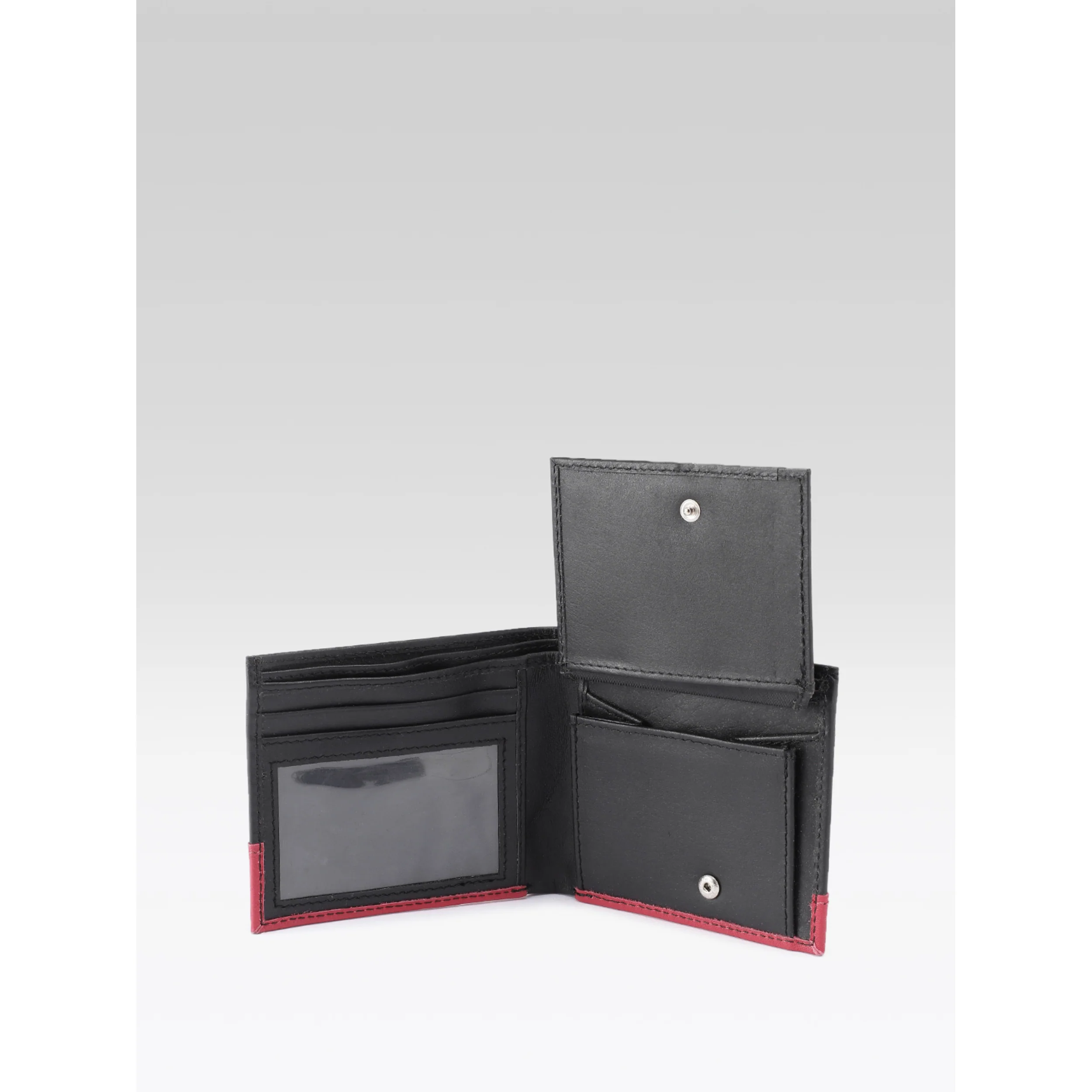 Premium Black Leather Wallet for Men | with ID Window & Secure Coin Pocket - Image 6