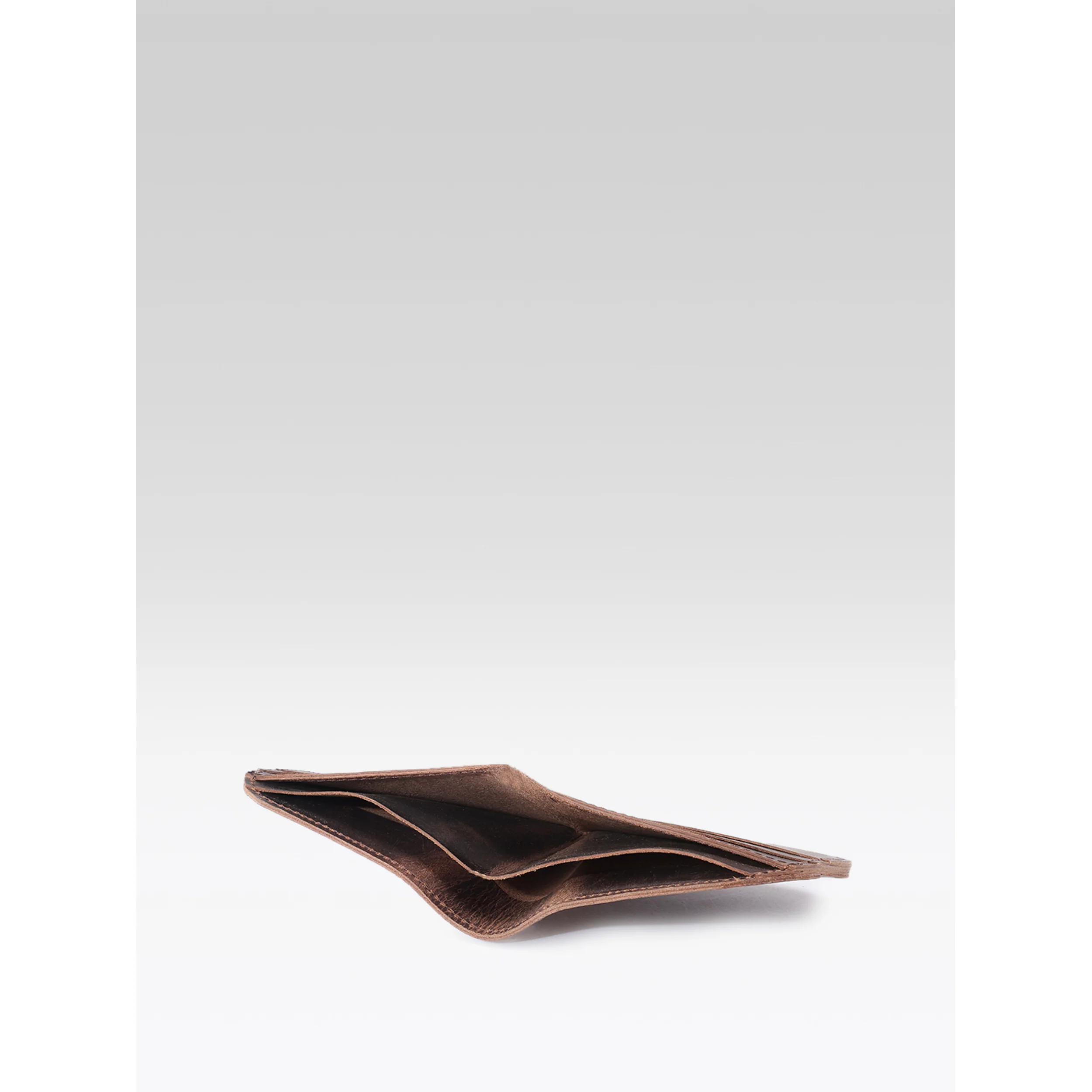 Premium Dual tone Genuine Leather Slim Bi-Fold Wallet - Image 5