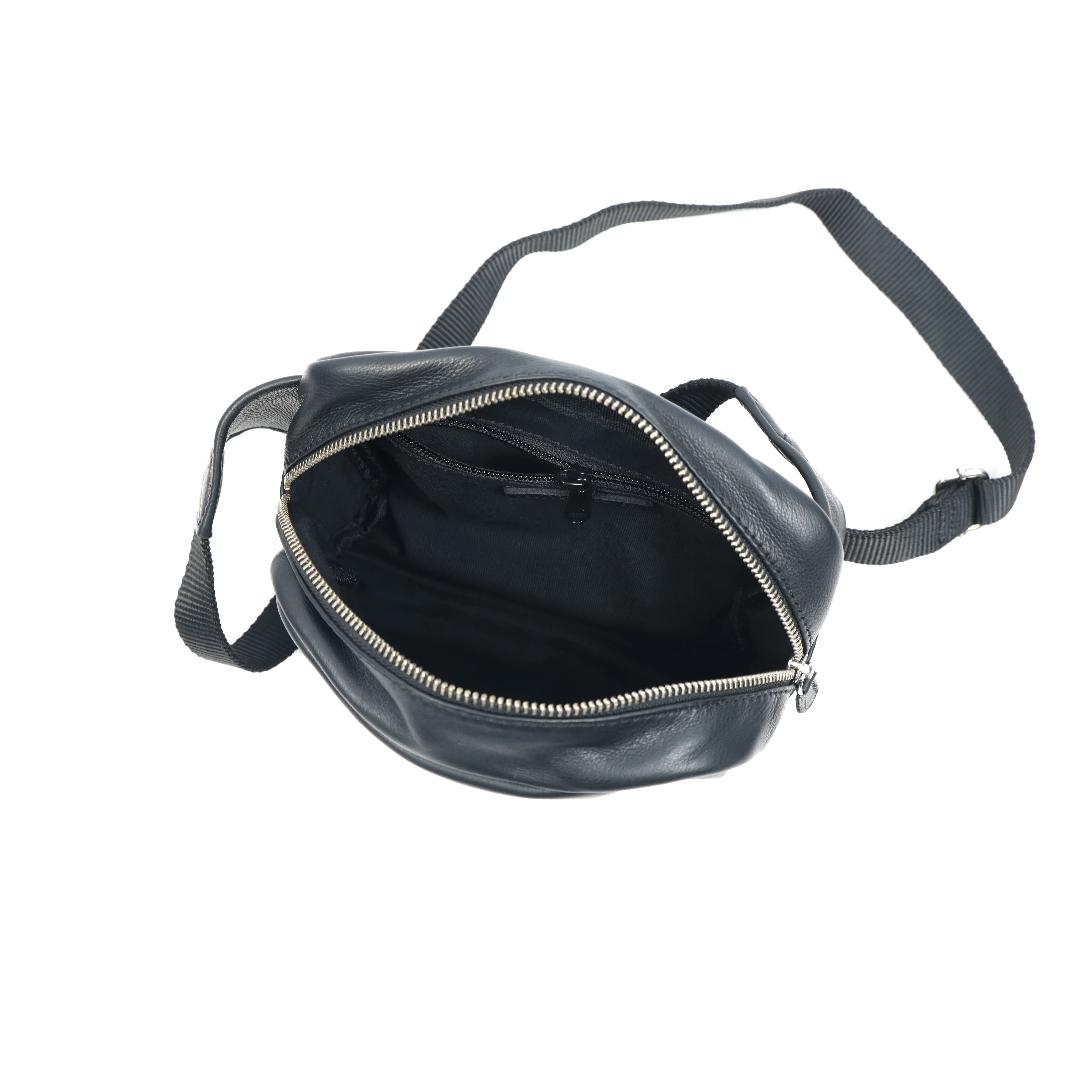 Premium Genuine Leather Waist & Crossbody Bag with Adjustable Strap & Zip Closure - Image 4