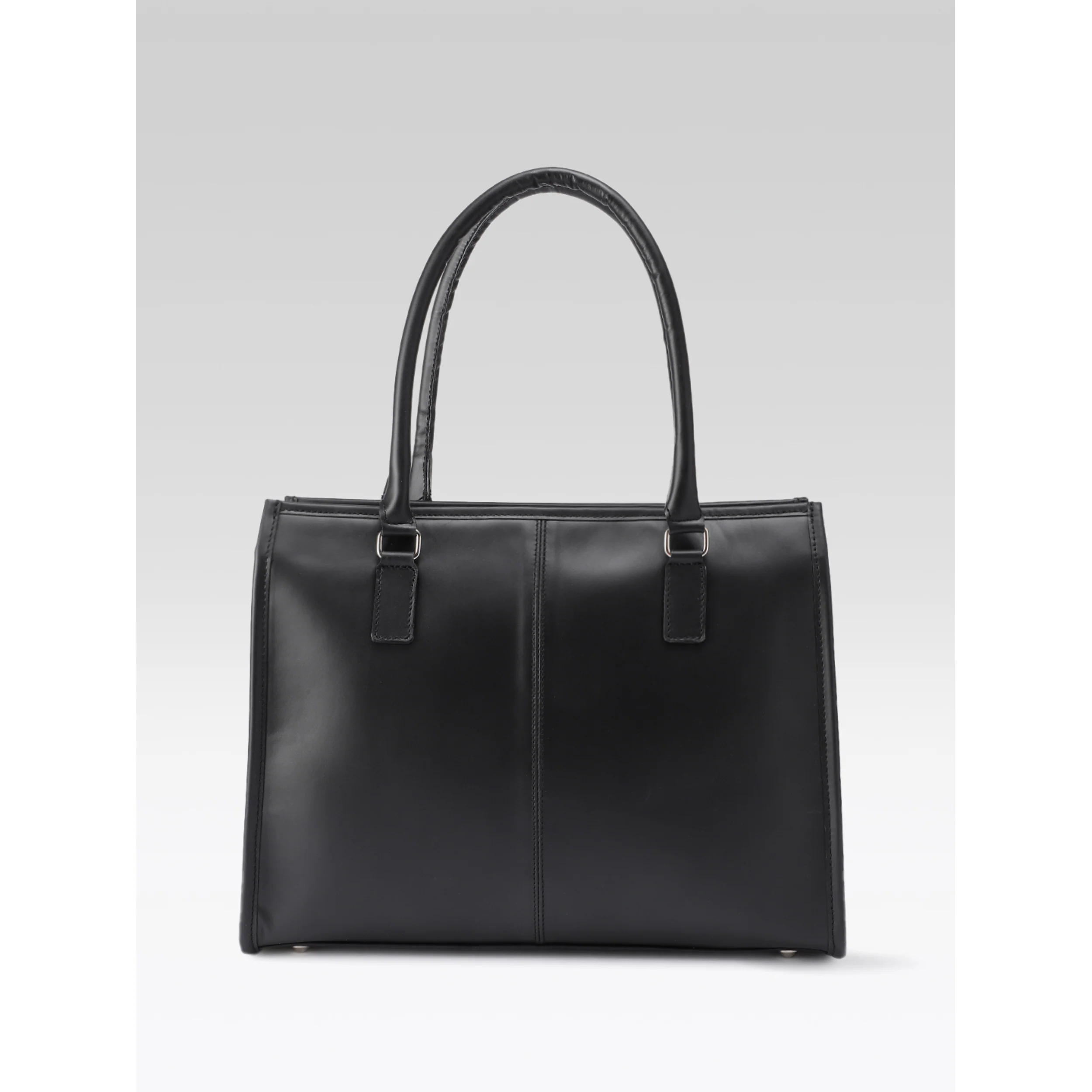 Premium Genuine Leather Office Tote Bag for Women Multiple Zip Compartments & Long Strap. - Image 4