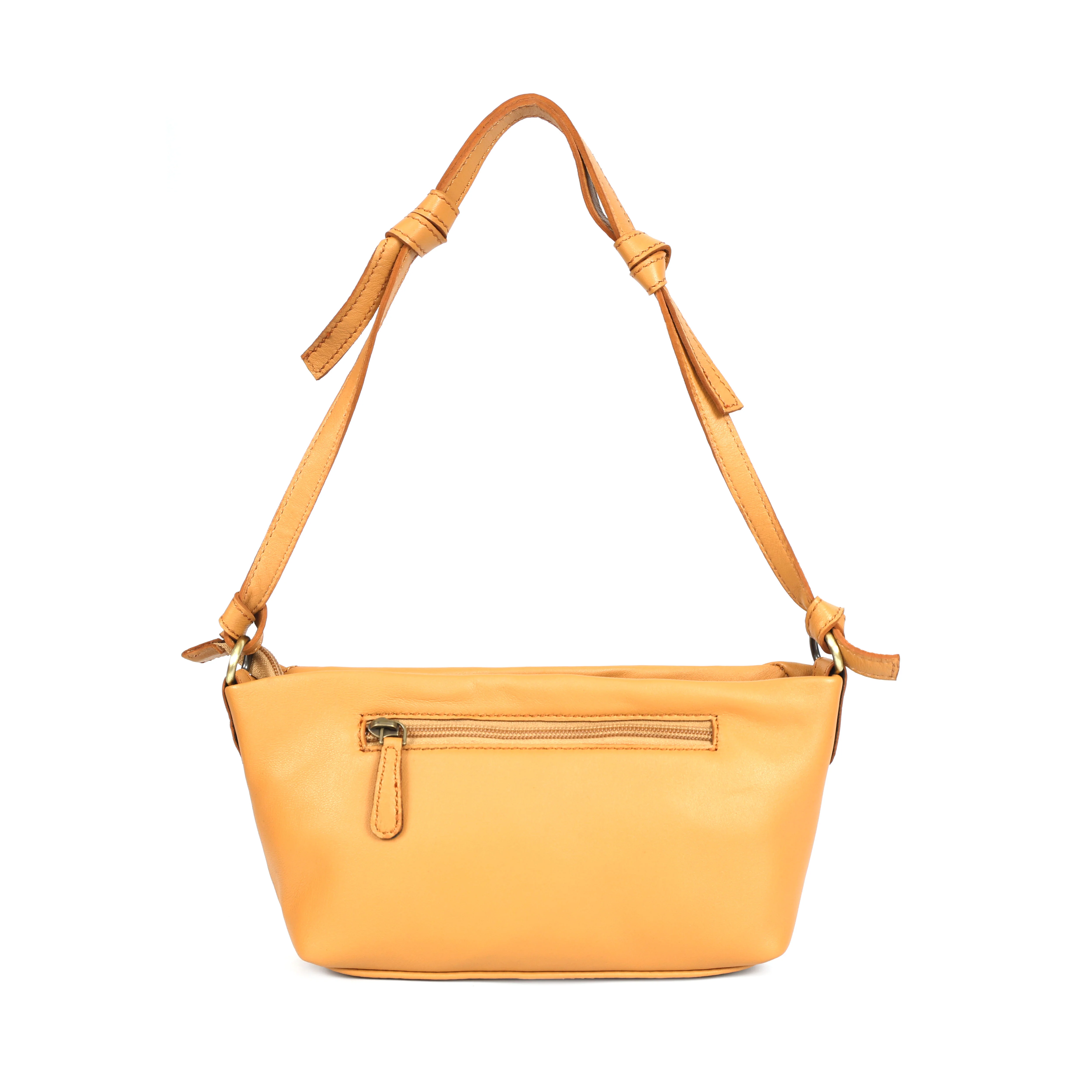 Premium Leather Hobo Shoulder Bag with Adjustable Strap, Zip Closure & Inner Pockets - Image 2