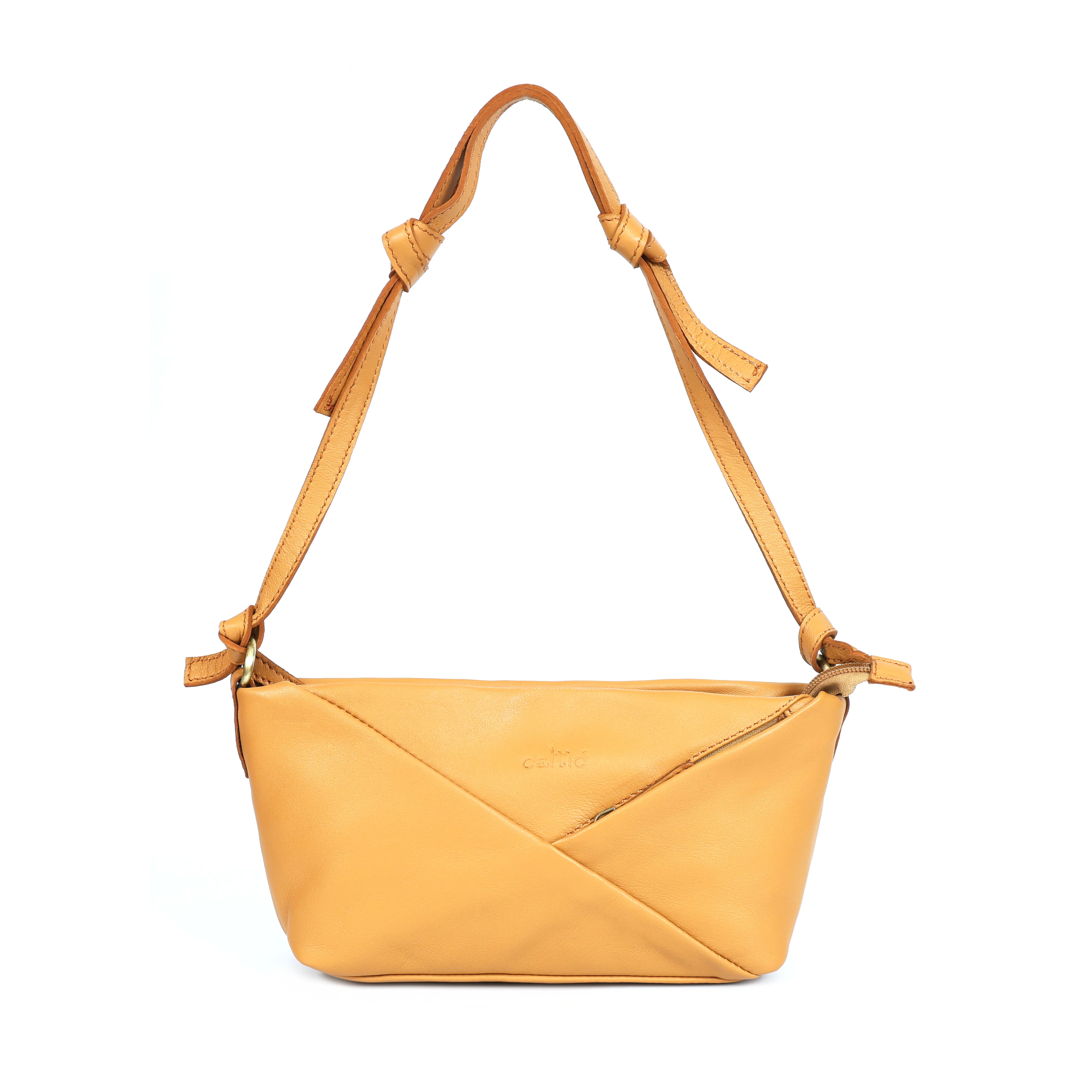 Premium Leather Hobo Shoulder Bag with Adjustable Strap, Zip Closure & Inner Pockets - Image 4