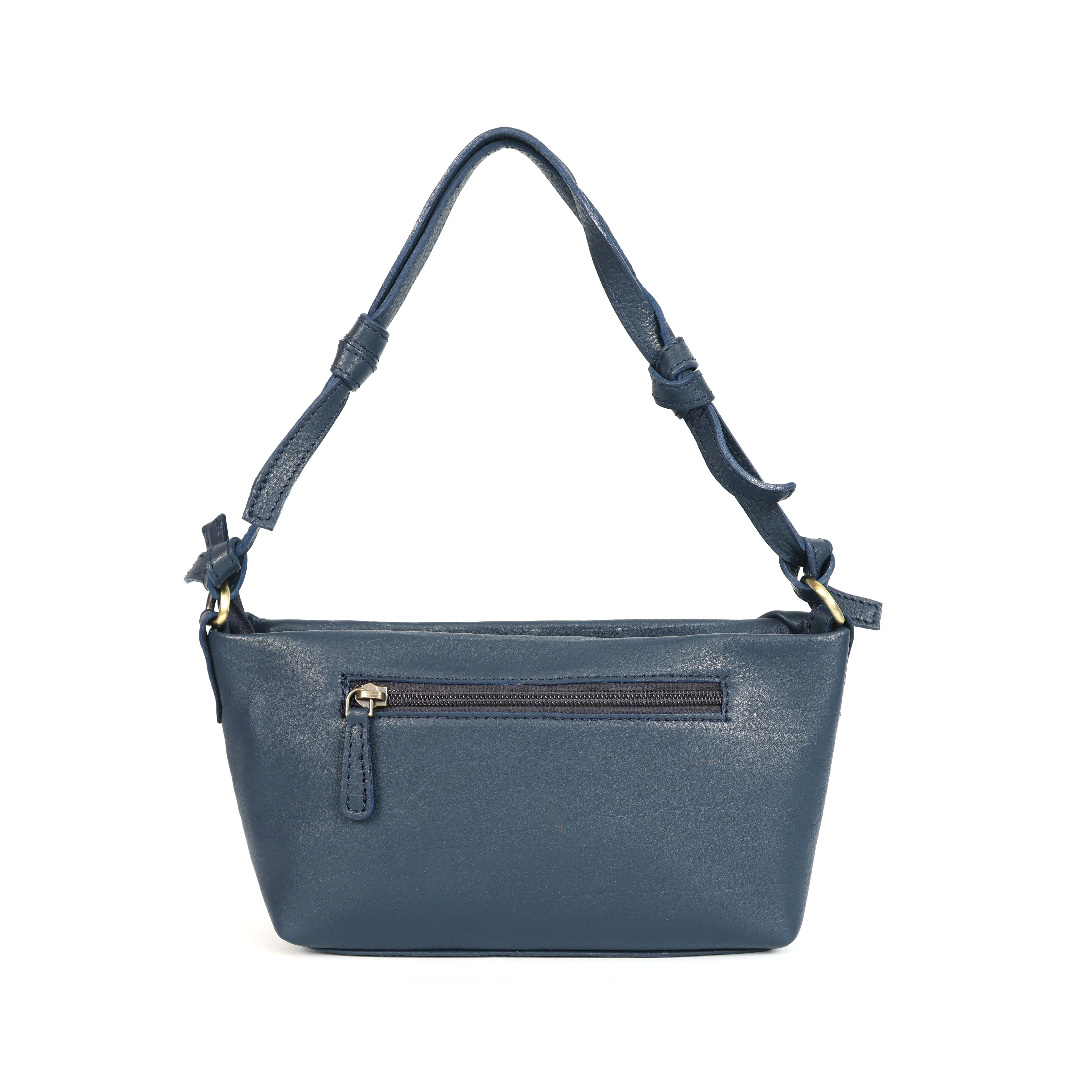 Premium Leather Hobo Shoulder Bag with Adjustable Strap, Zip Closure & Inner Pockets - Image 7