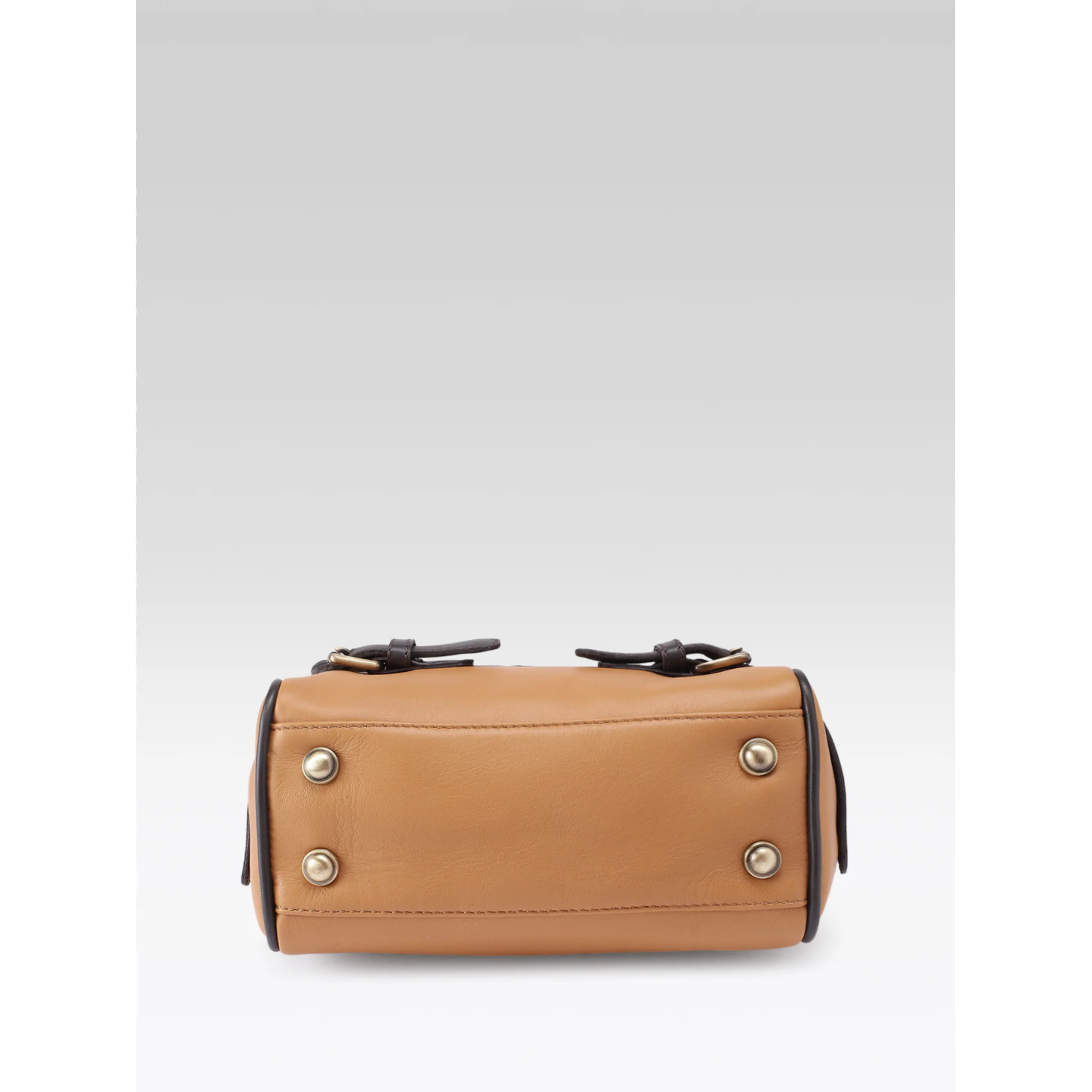 Premium Genuine Brown Leather Top Handle Handbag with Adjustable Strap - Image 7