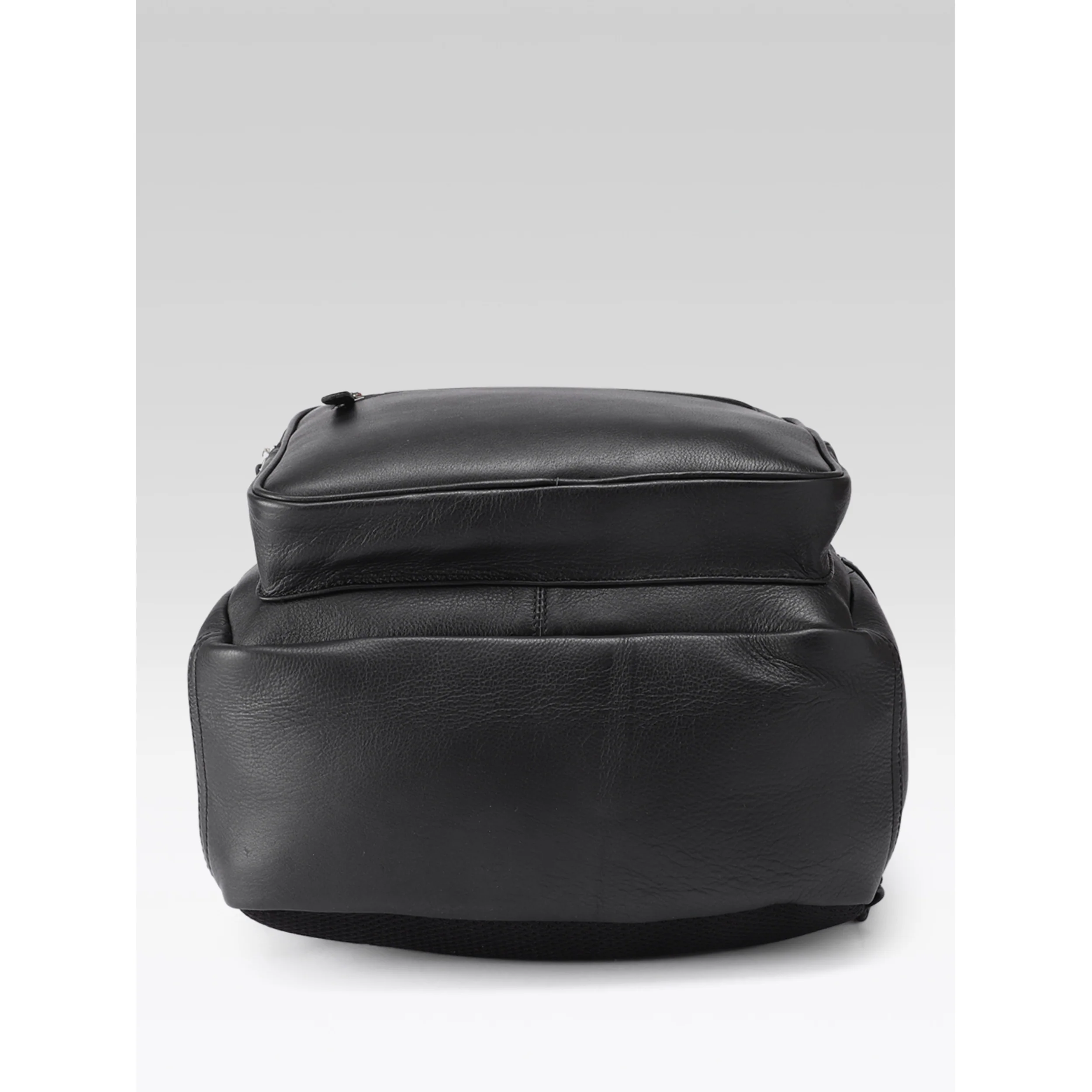Premium Genuine Leather Laptop Backpack with Multi-Zip Compartments & Top Handle - Image 22