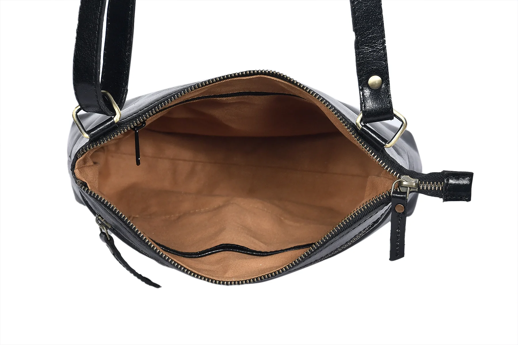 Premium Leather Crossbody Sling Bag Lightweight Everyday Travel Purse - Image 6
