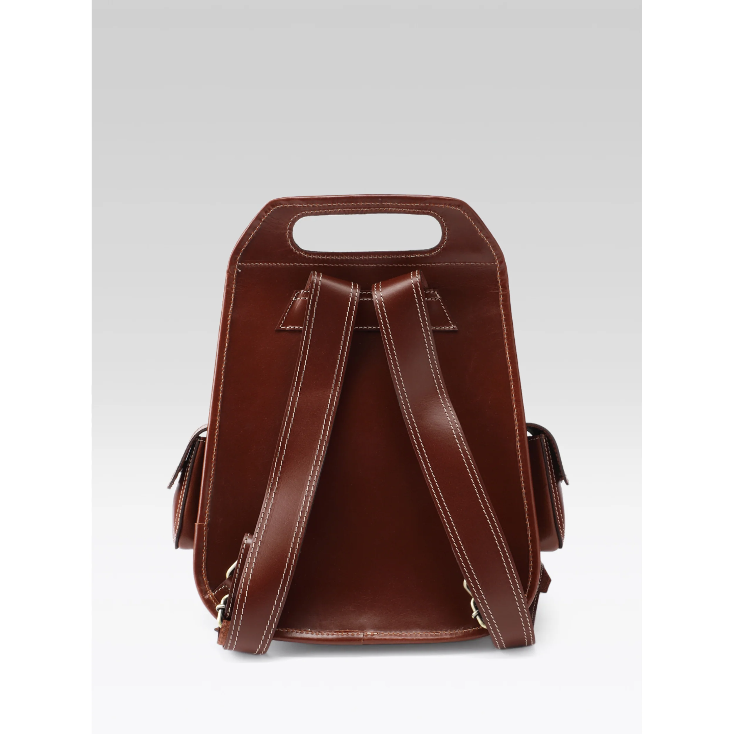 Premium Genuine Leather Vintage Backpack with Adjustable Straps  Travel  Bag - Image 6