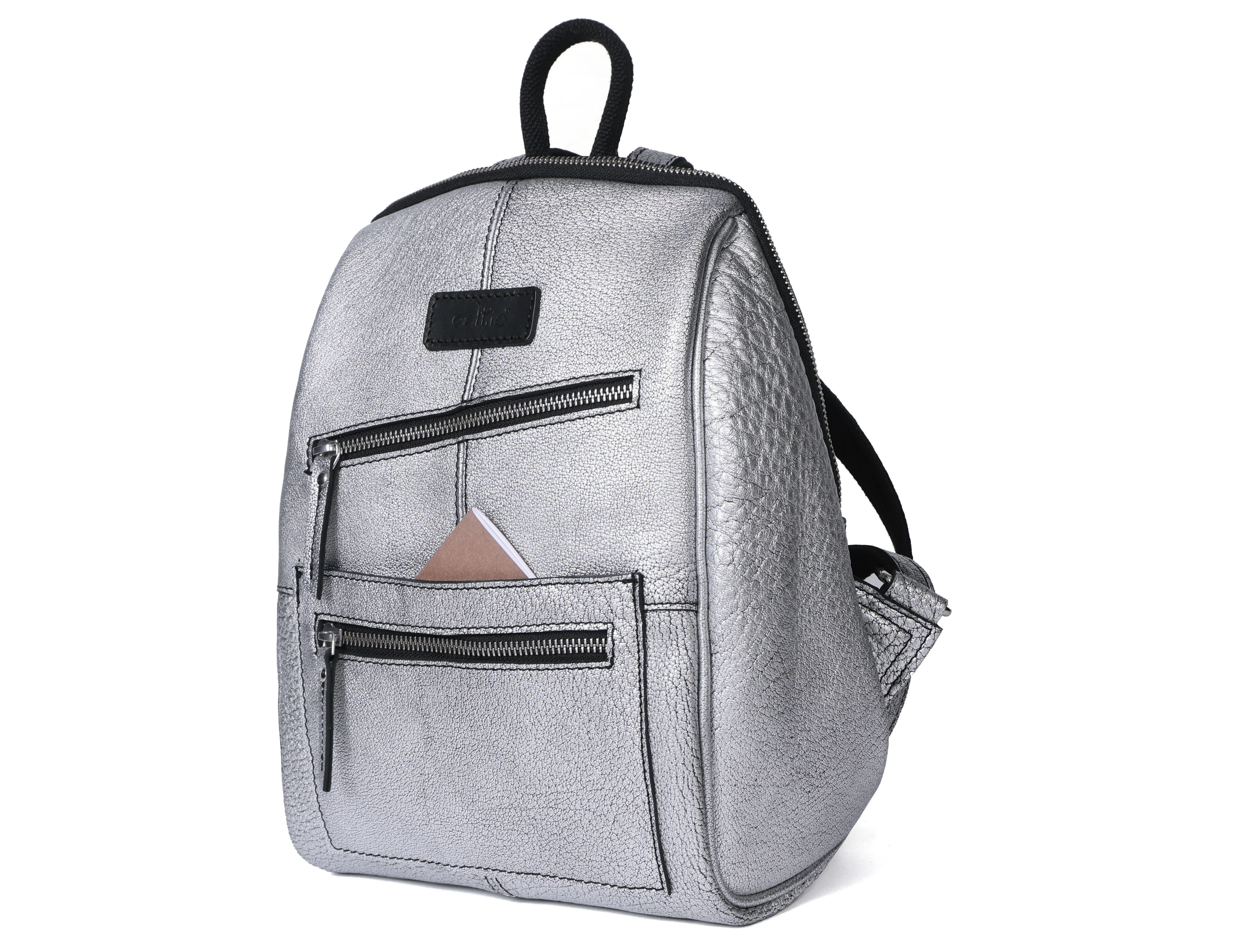 Vintage Leather Mini Backpack with Multiple Pockets & Adjustable Straps - Image 11