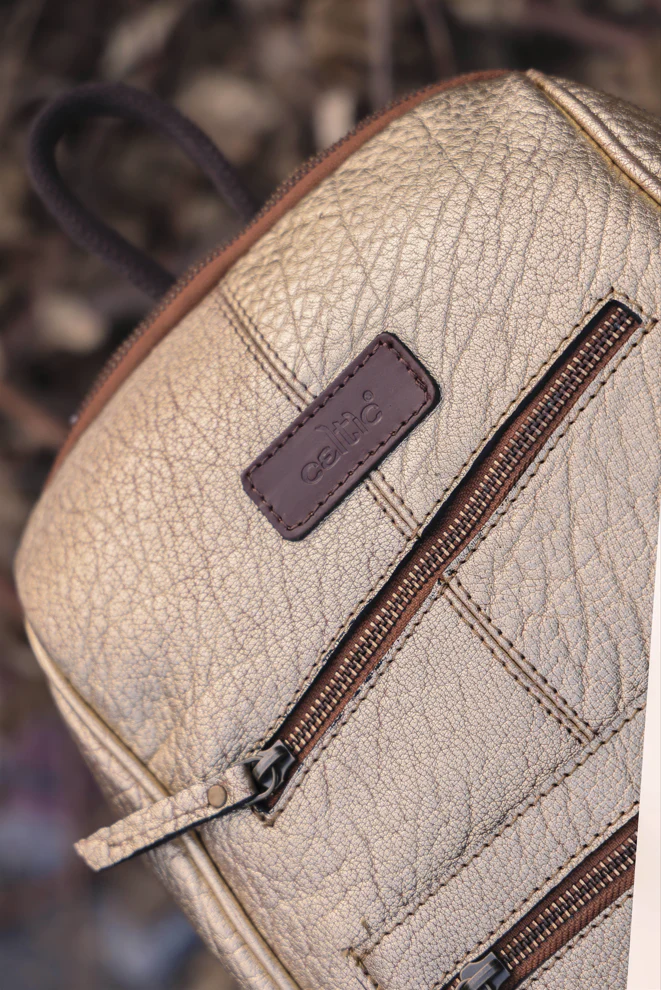 Vintage Leather Mini Backpack with Multiple Pockets & Adjustable Straps - Image 4