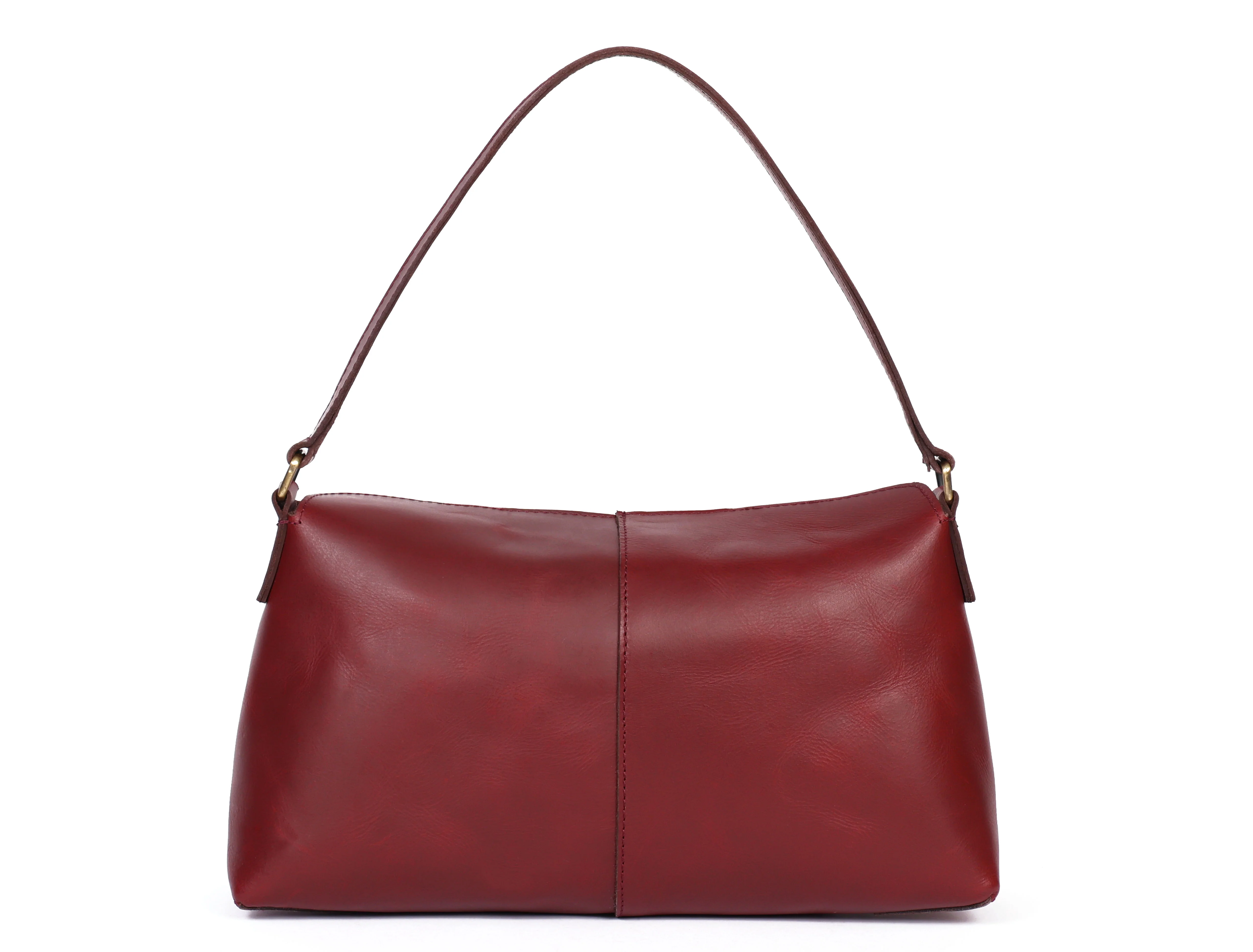 Premium  Genuine Leather Burgundy Shoulder & Sling Bag - Image 3