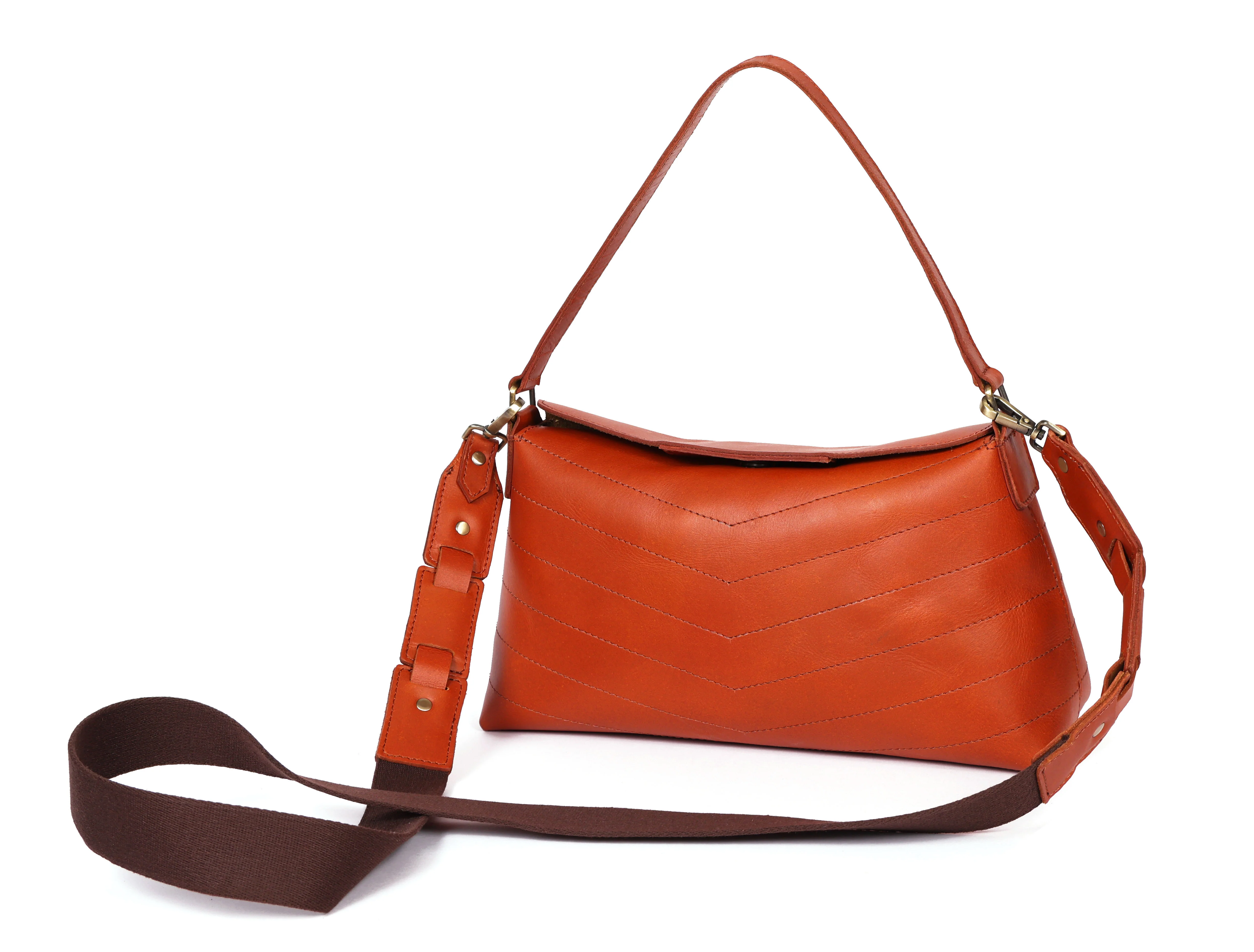 Premium Export Quality Genuine Leather Sling Bag Stylish Shoulder & Crossbody Purse - Image 7