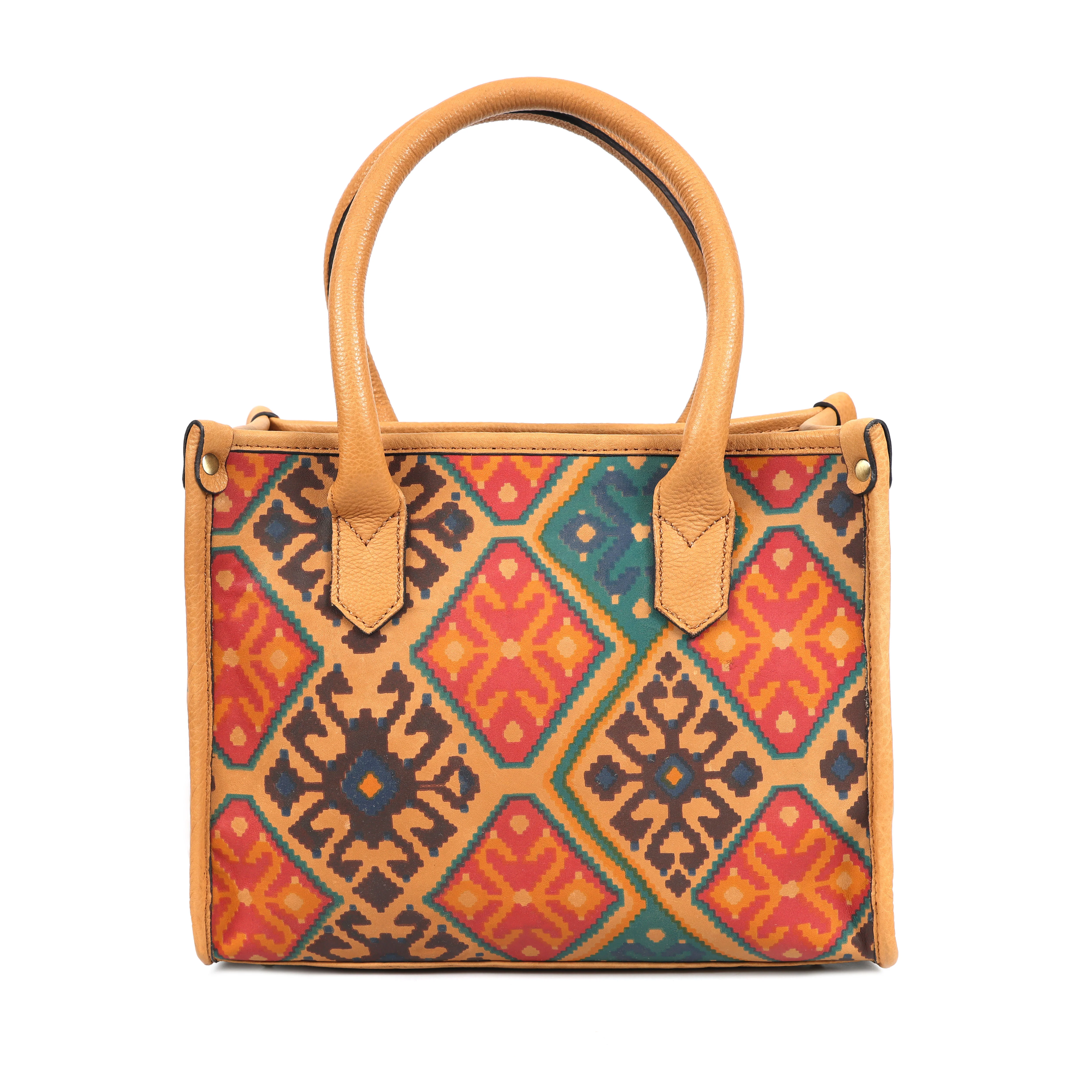 Premium Leather Ethnic 3-Piece Bag Set | Tote, Sling & Clutch - Image 6