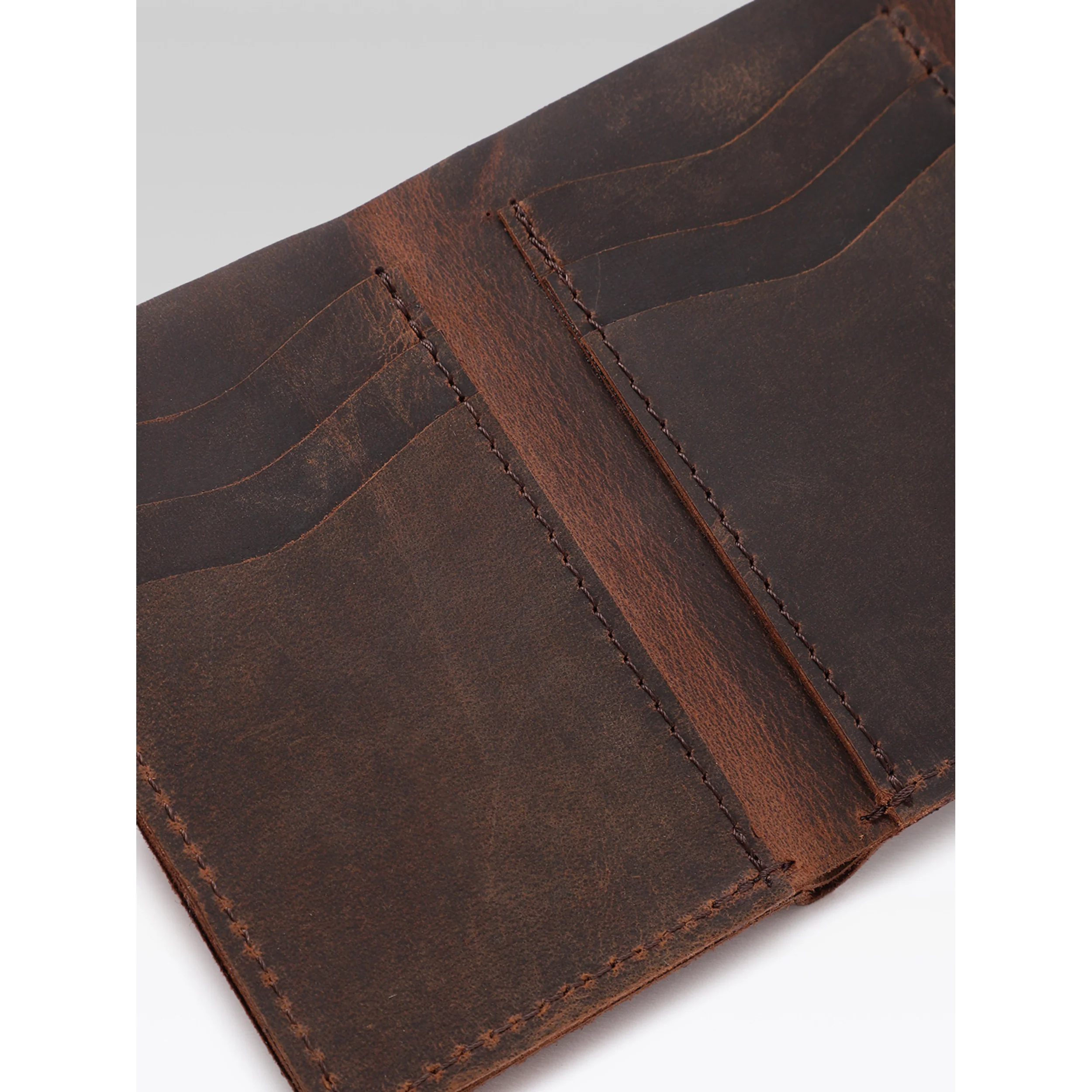 Premium Vintage Leather Trifold Wallet | Stylish Slim Card Holder for Men with Multiple Slots - Image 9