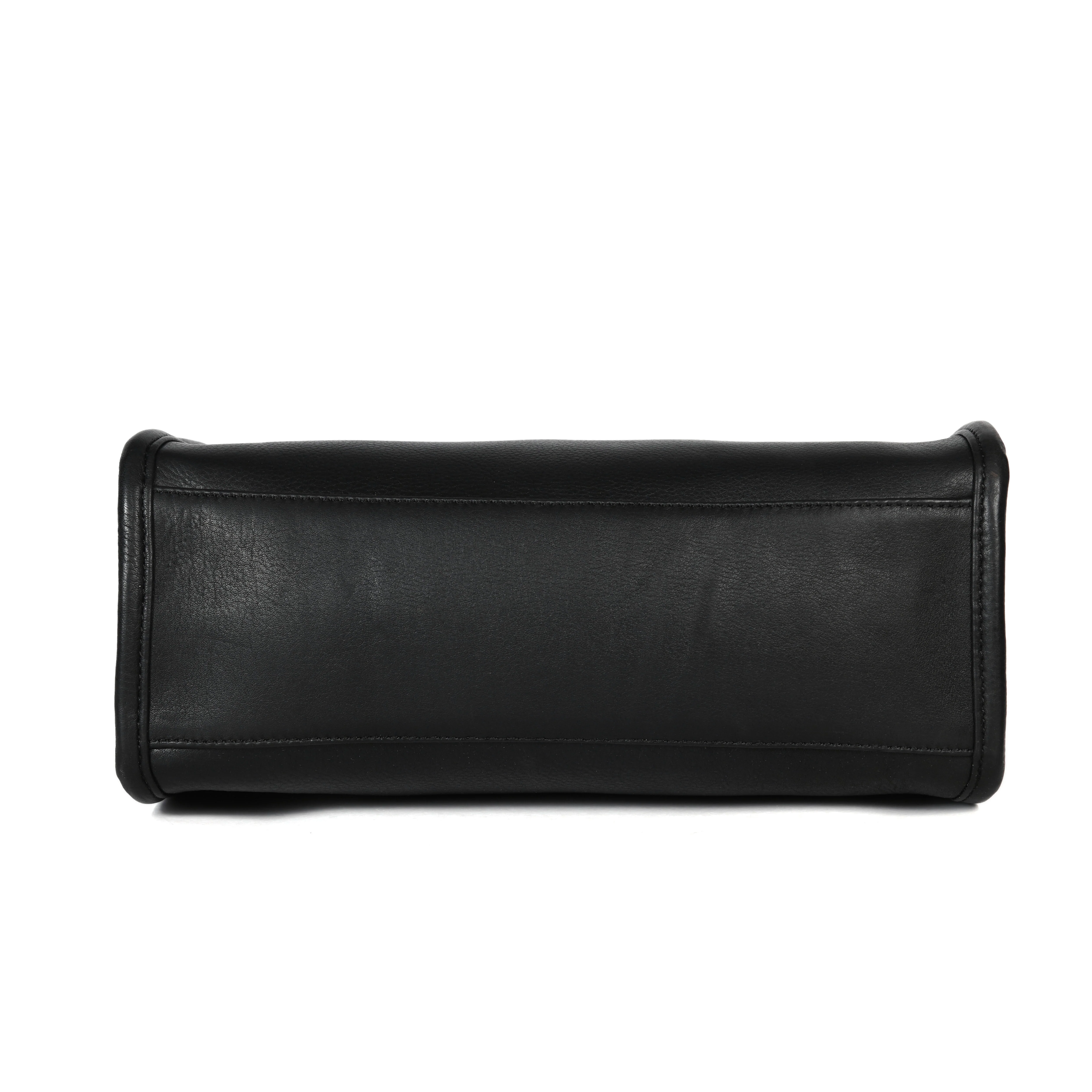 Premium Leather Chain Handle Tote Bag with Zipper Closure - Image 26